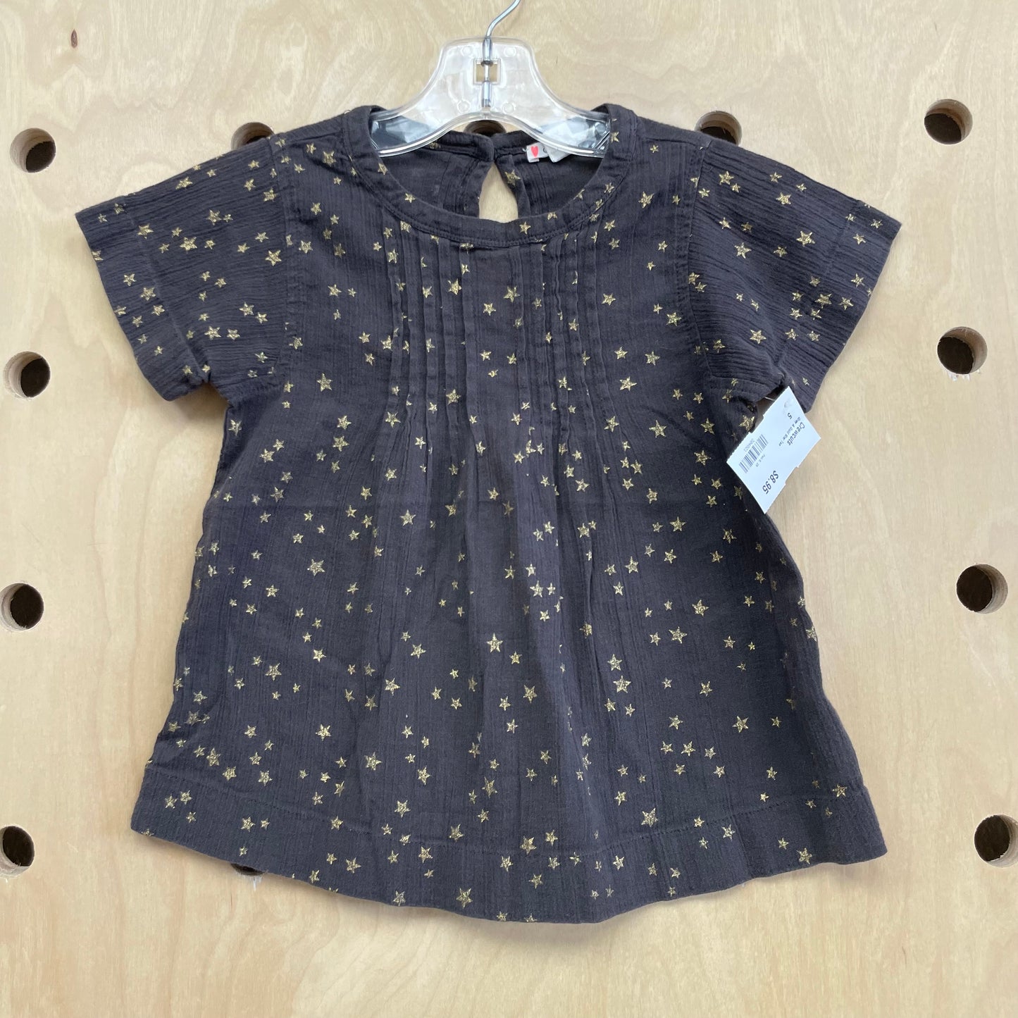 Gray & Gold Star Tee