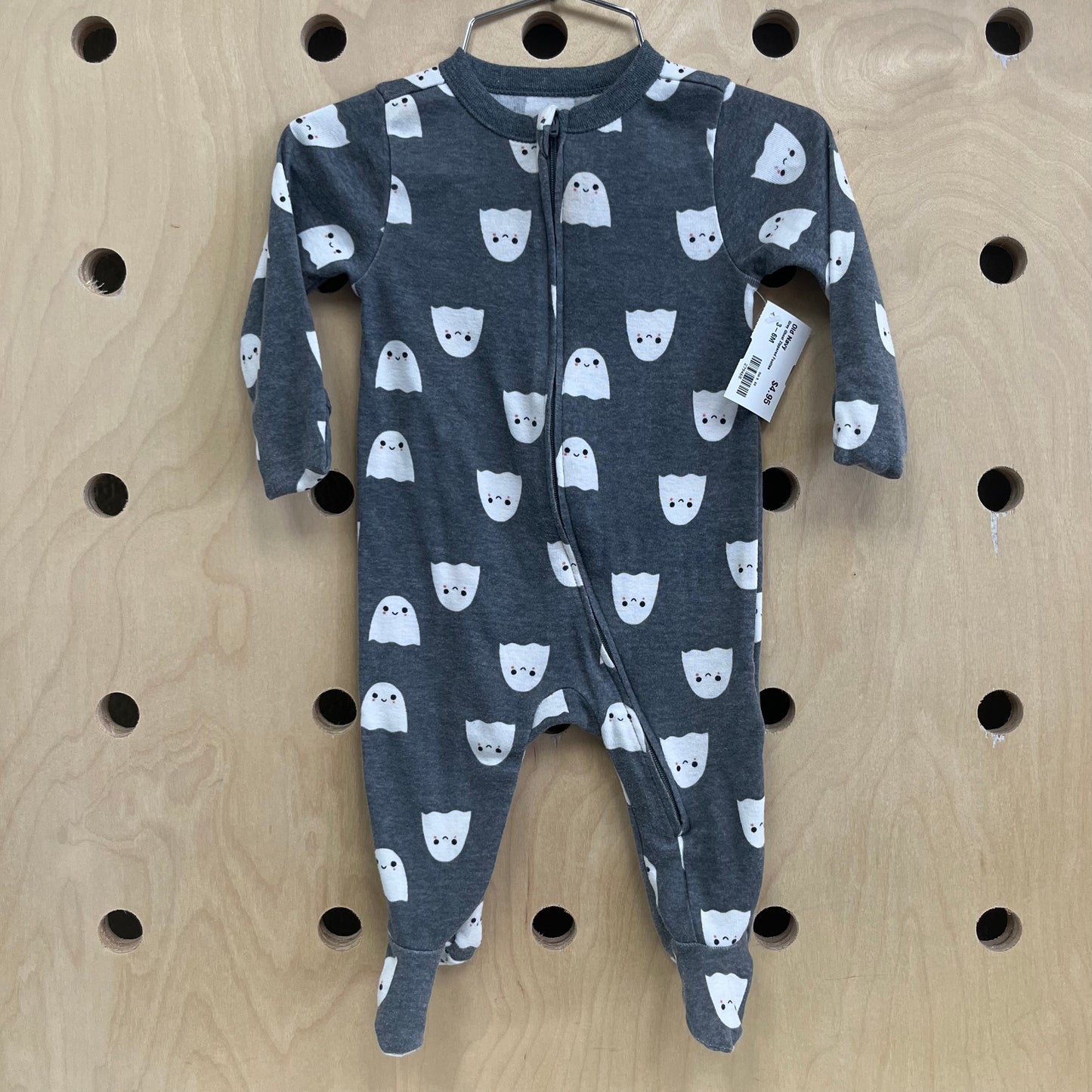 Grey Ghost Zippered Footies