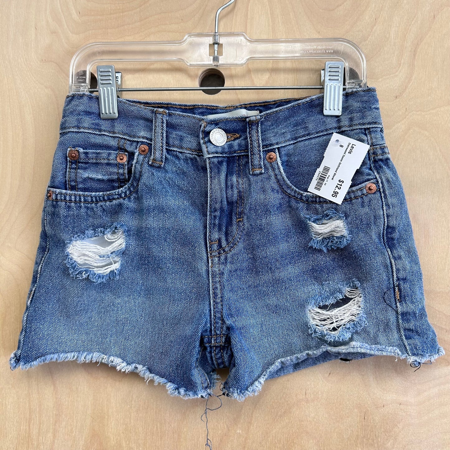 Distressed Denim Girlfriend Shorst