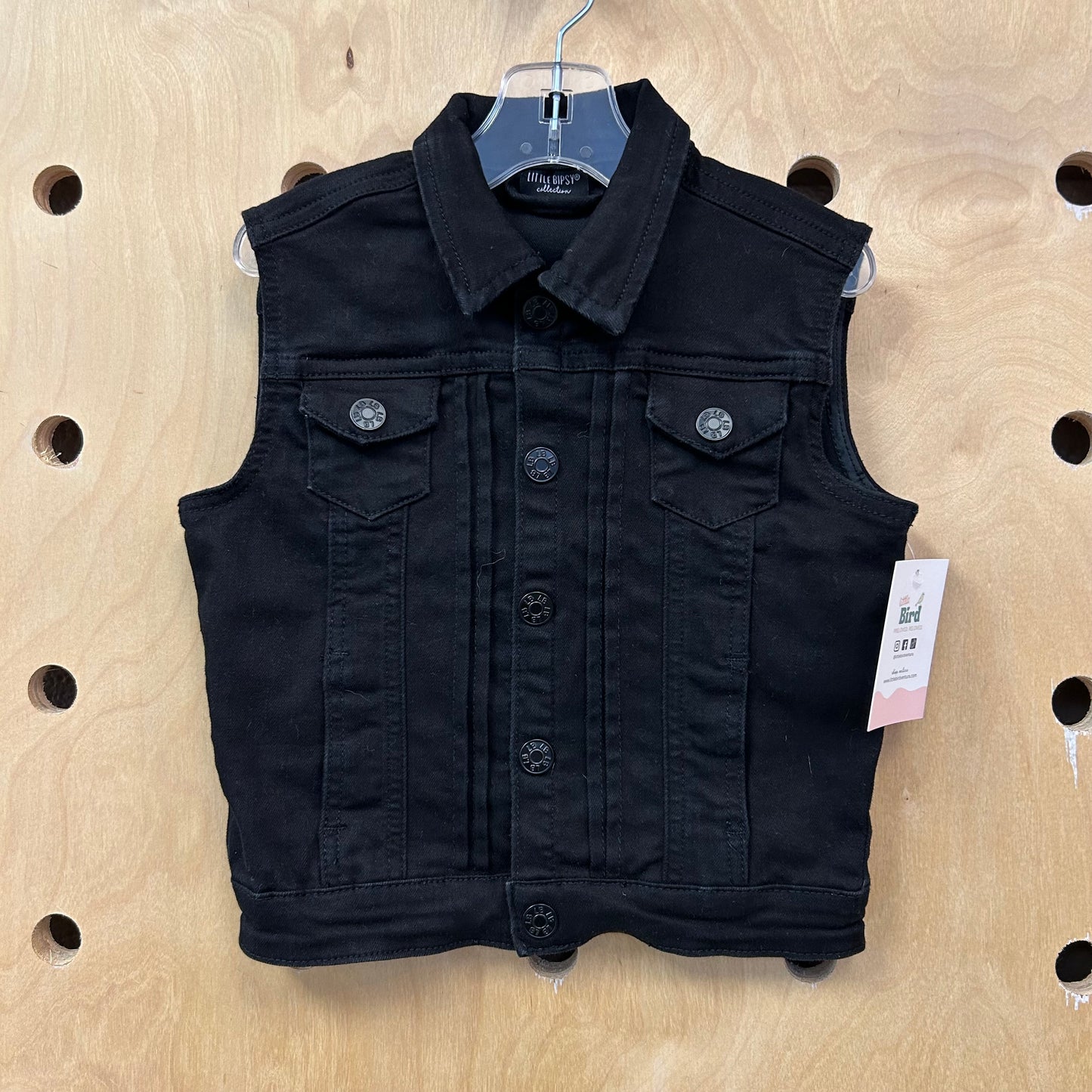Black Denim Vest
