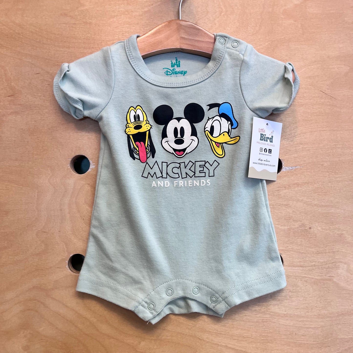 Mint Mickey & Friends Romper