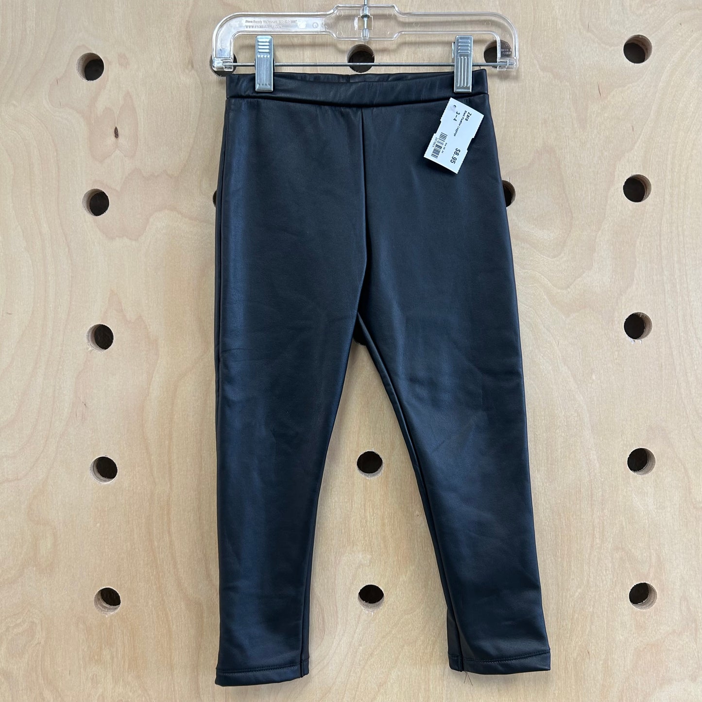 Black Pleather Leggings