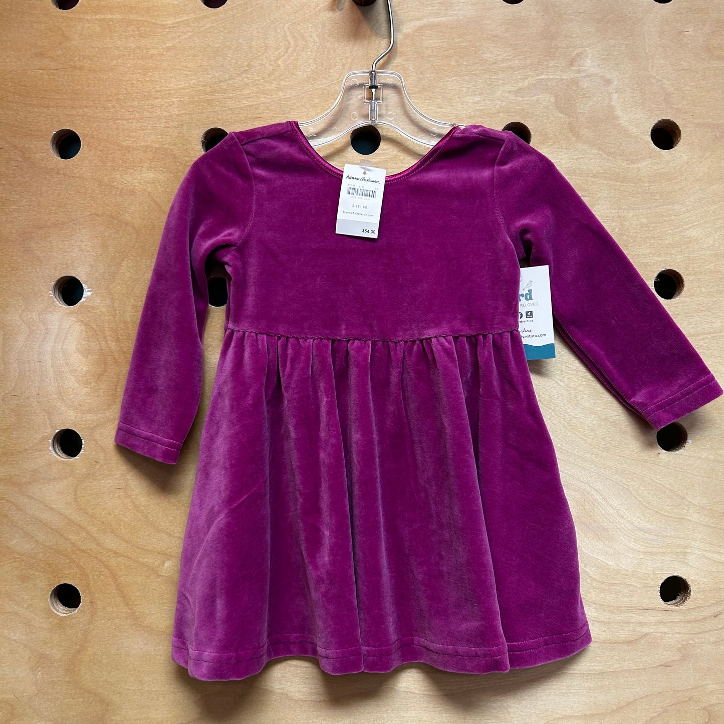 Magenta Velour Dress NEW!