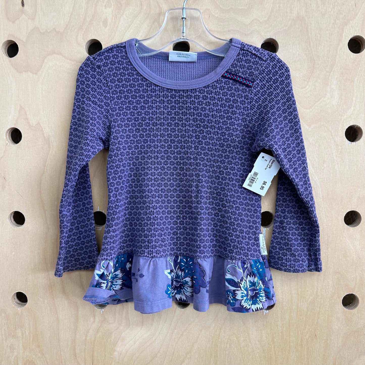 Purple Floral Top