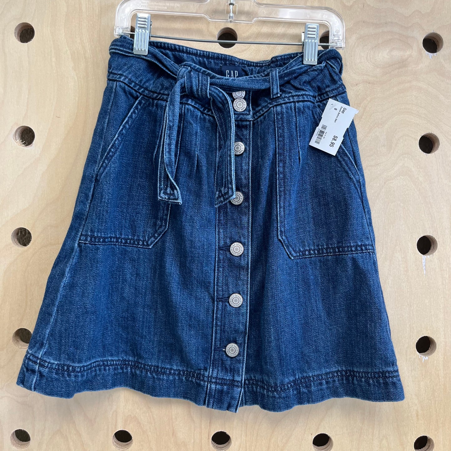 Denim Button Skirt