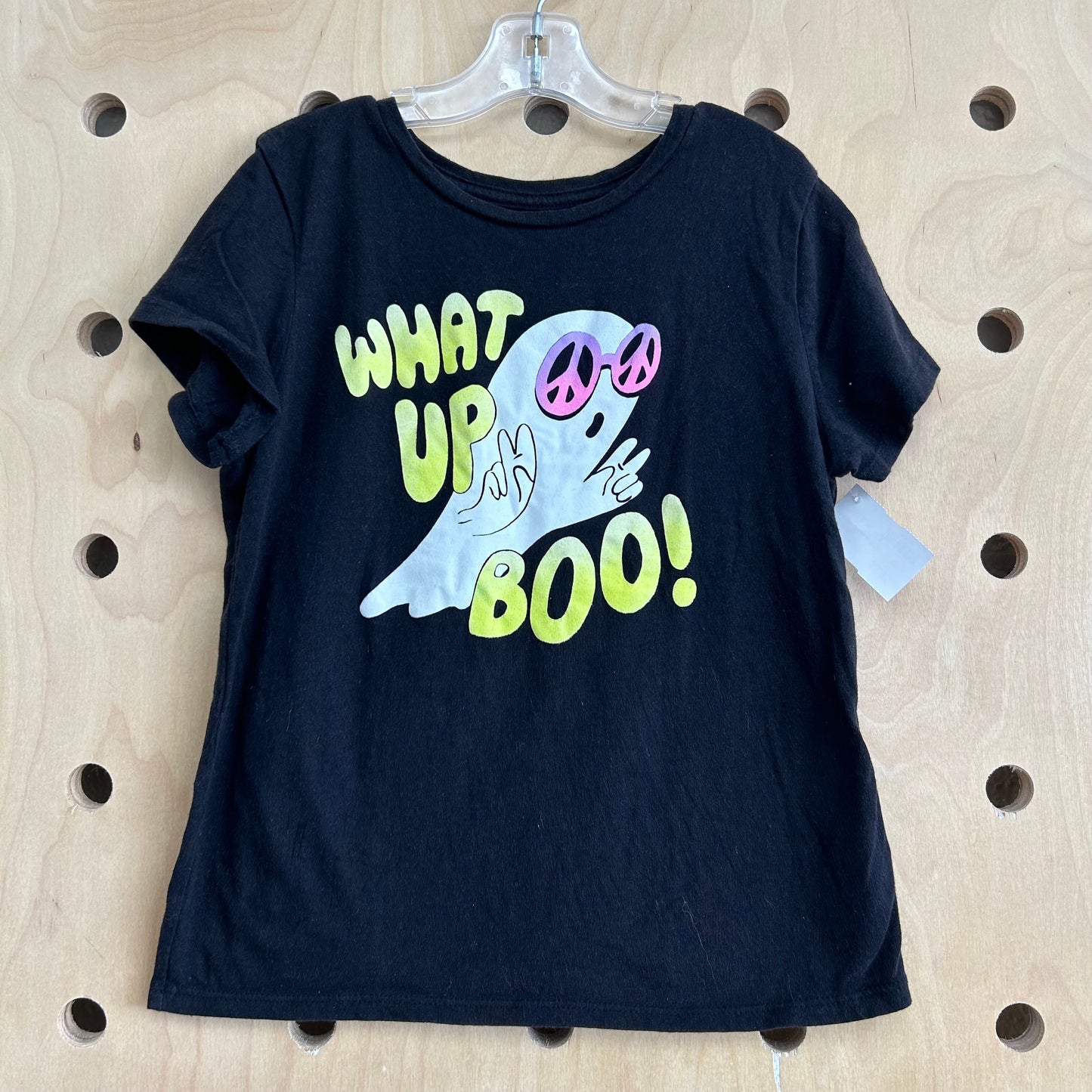 Black What Up Boo! Ghost Tee