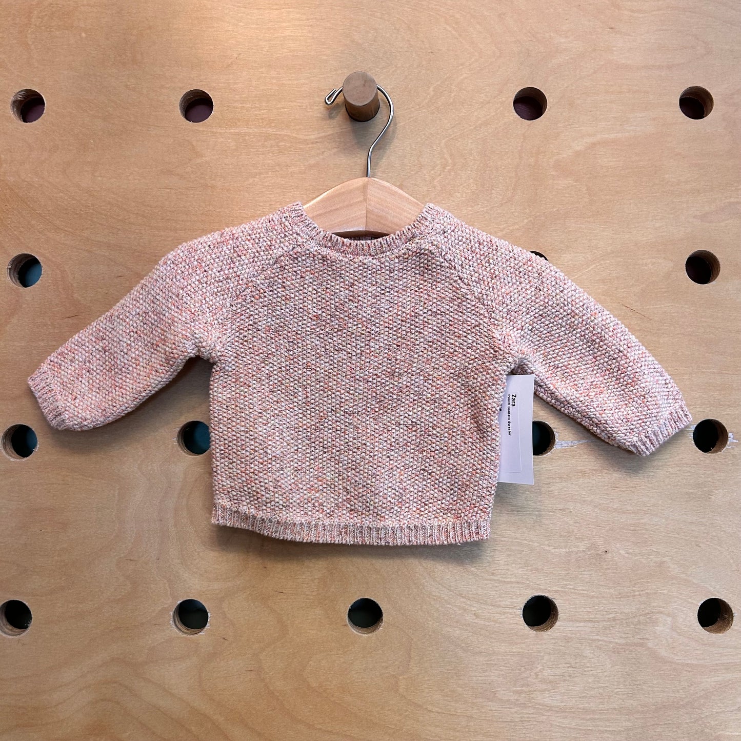 Peach Confetti Sweater