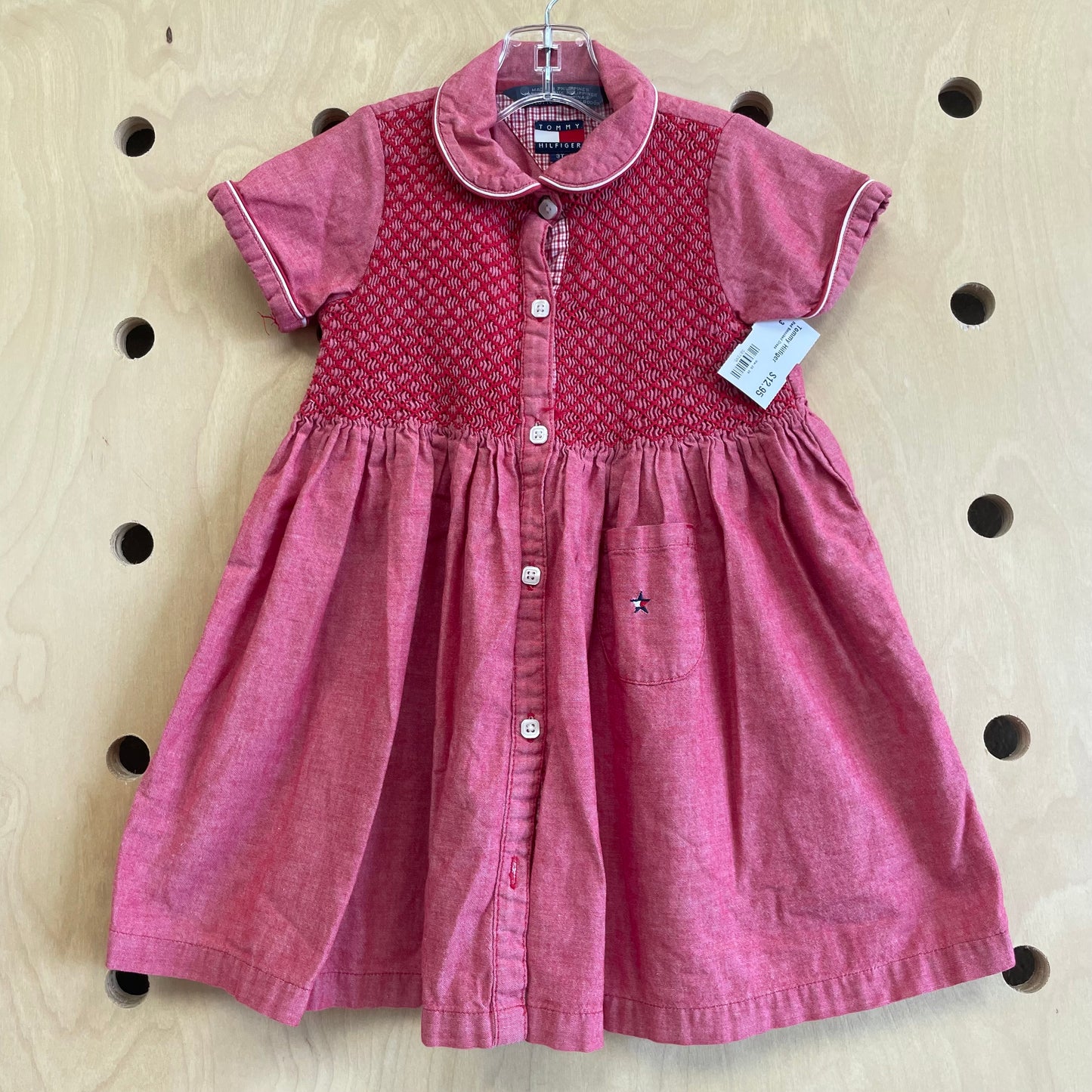 Red Smocked Dress