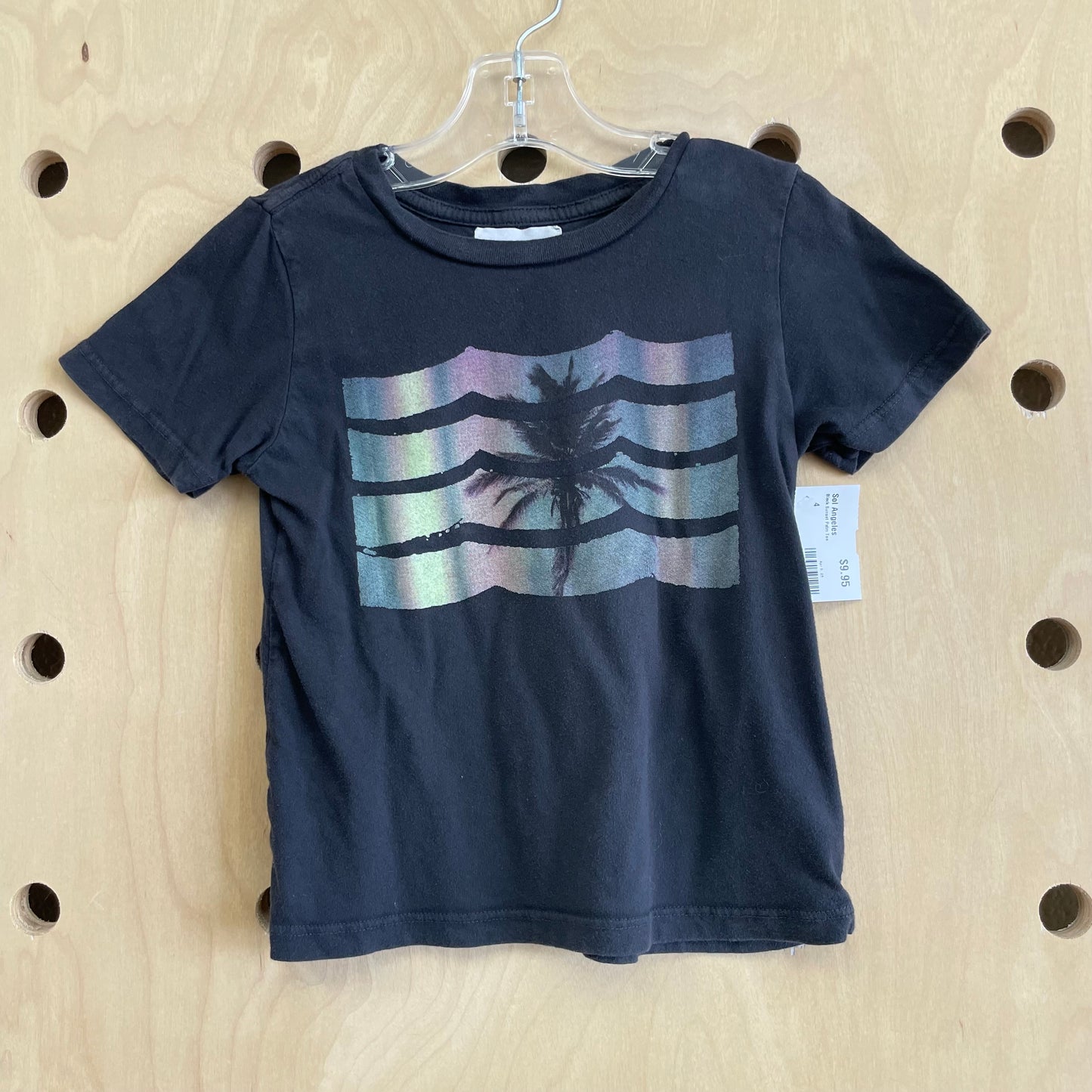 Black Sunset Palm Tee