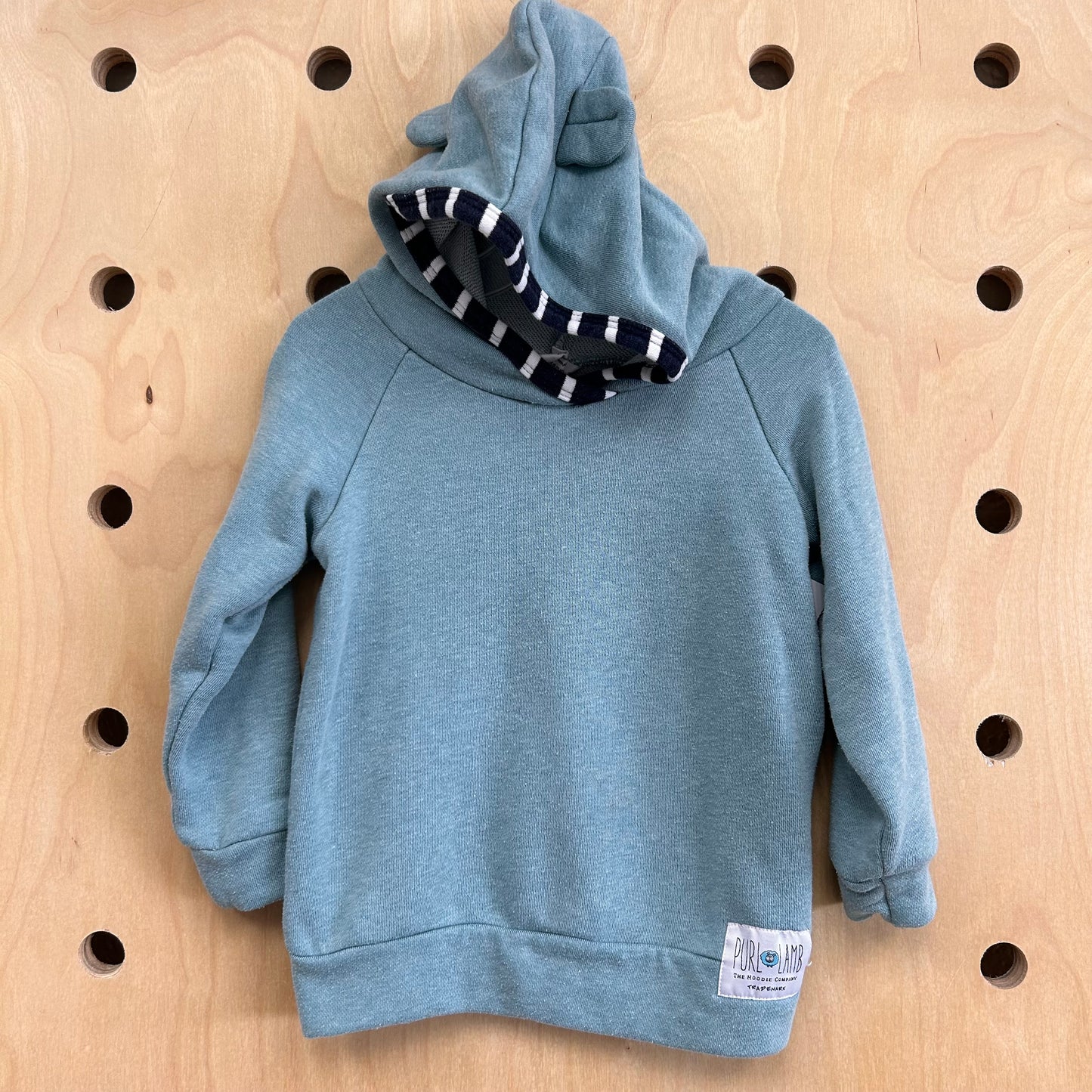 Teal Bear Ears French Terry Hoodie