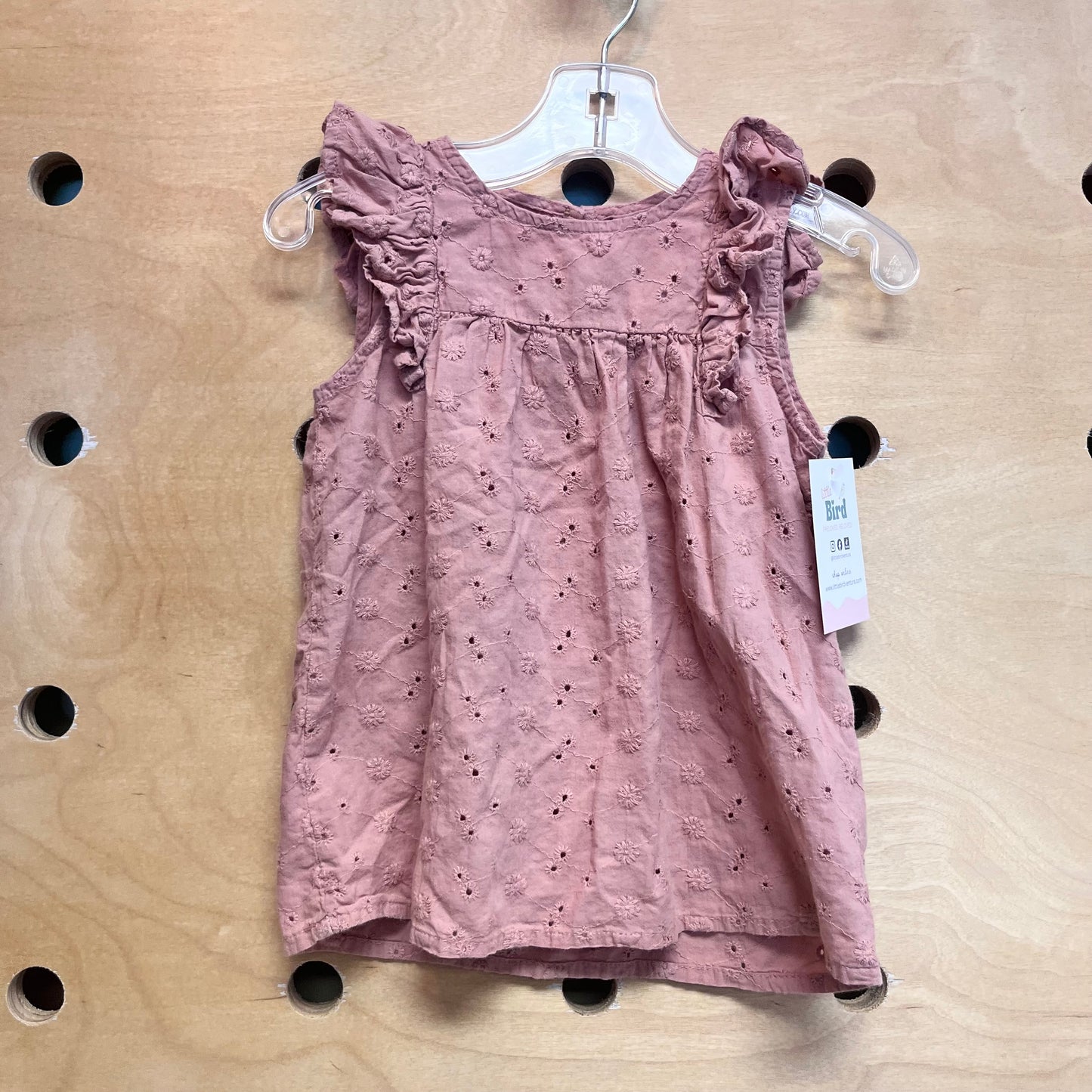 Blush Pink Eyelet Tank
