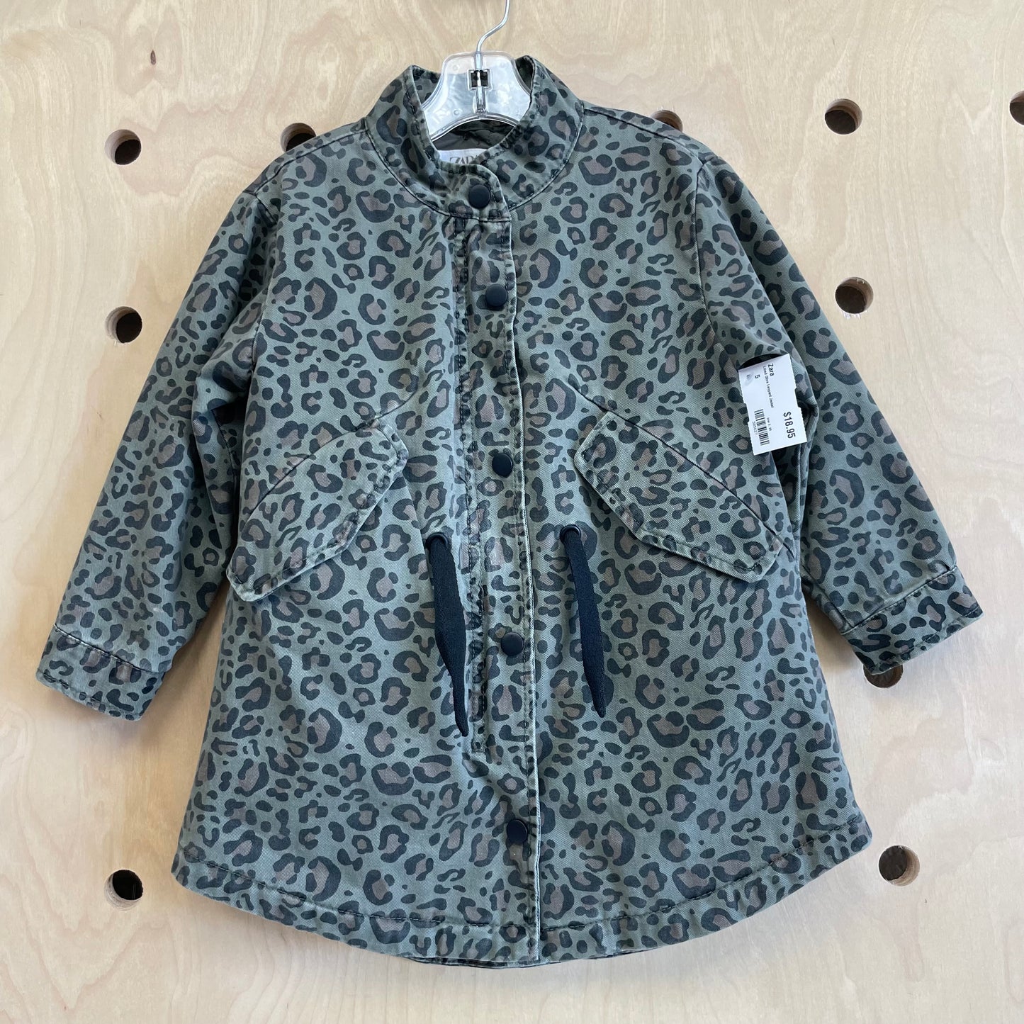 Lined Olive Leopard Jacket