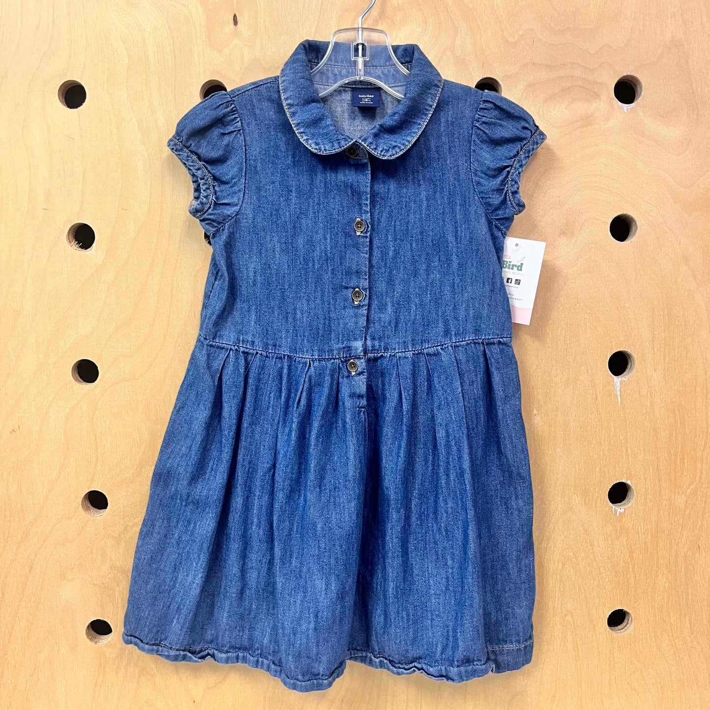 Denim Button Dress