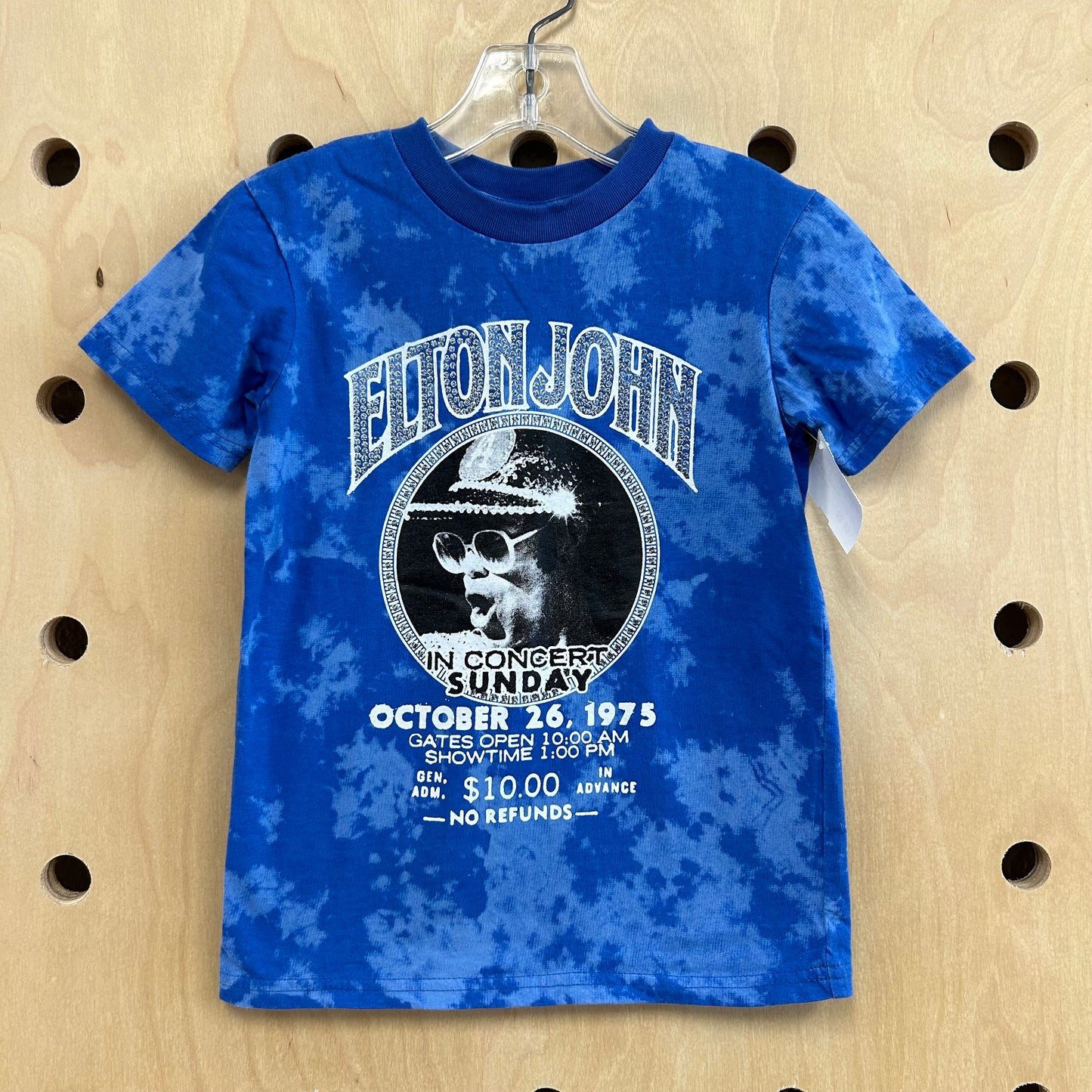 Blue Tie Dye Elton John Tee