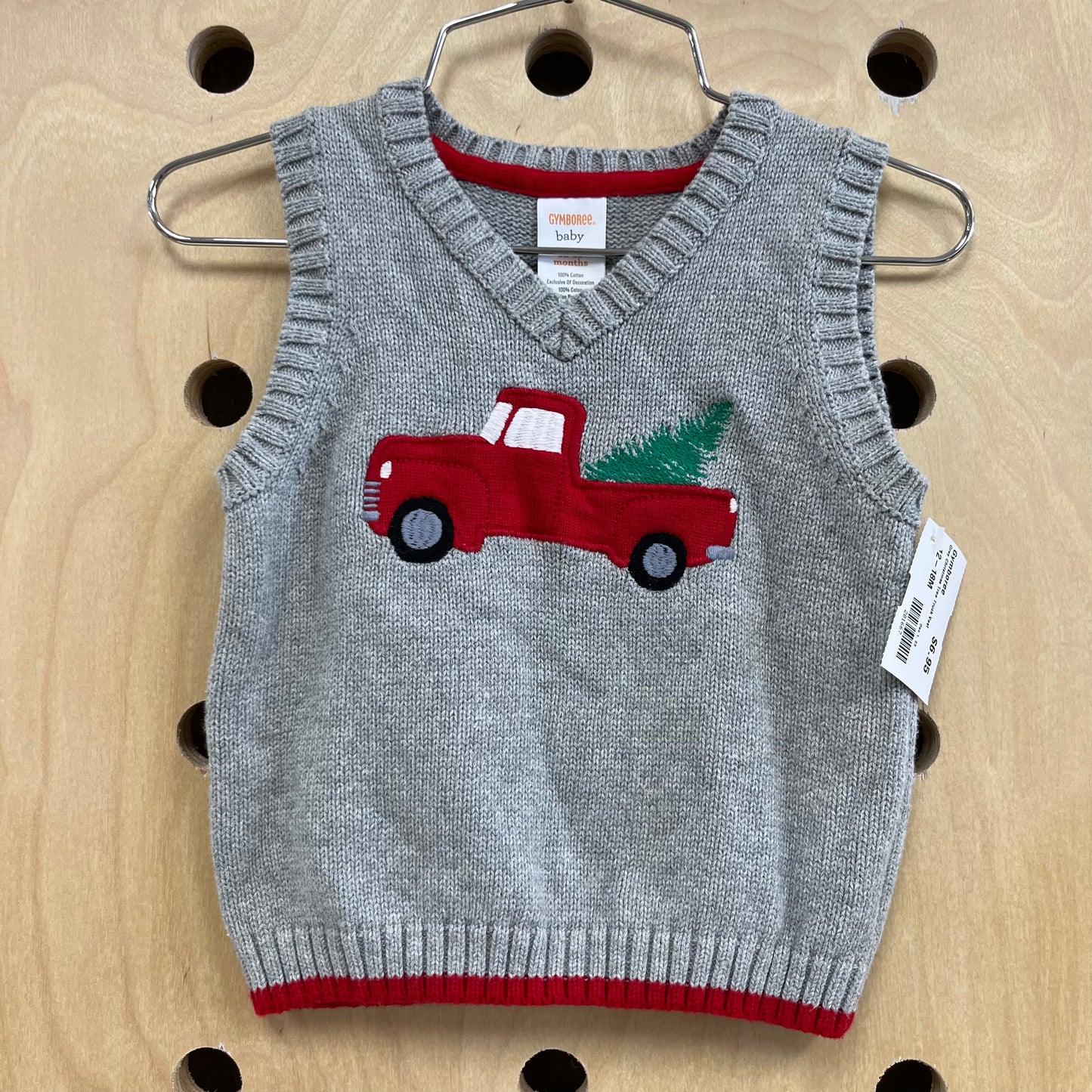 Grey Christmas Tree Truck Vest