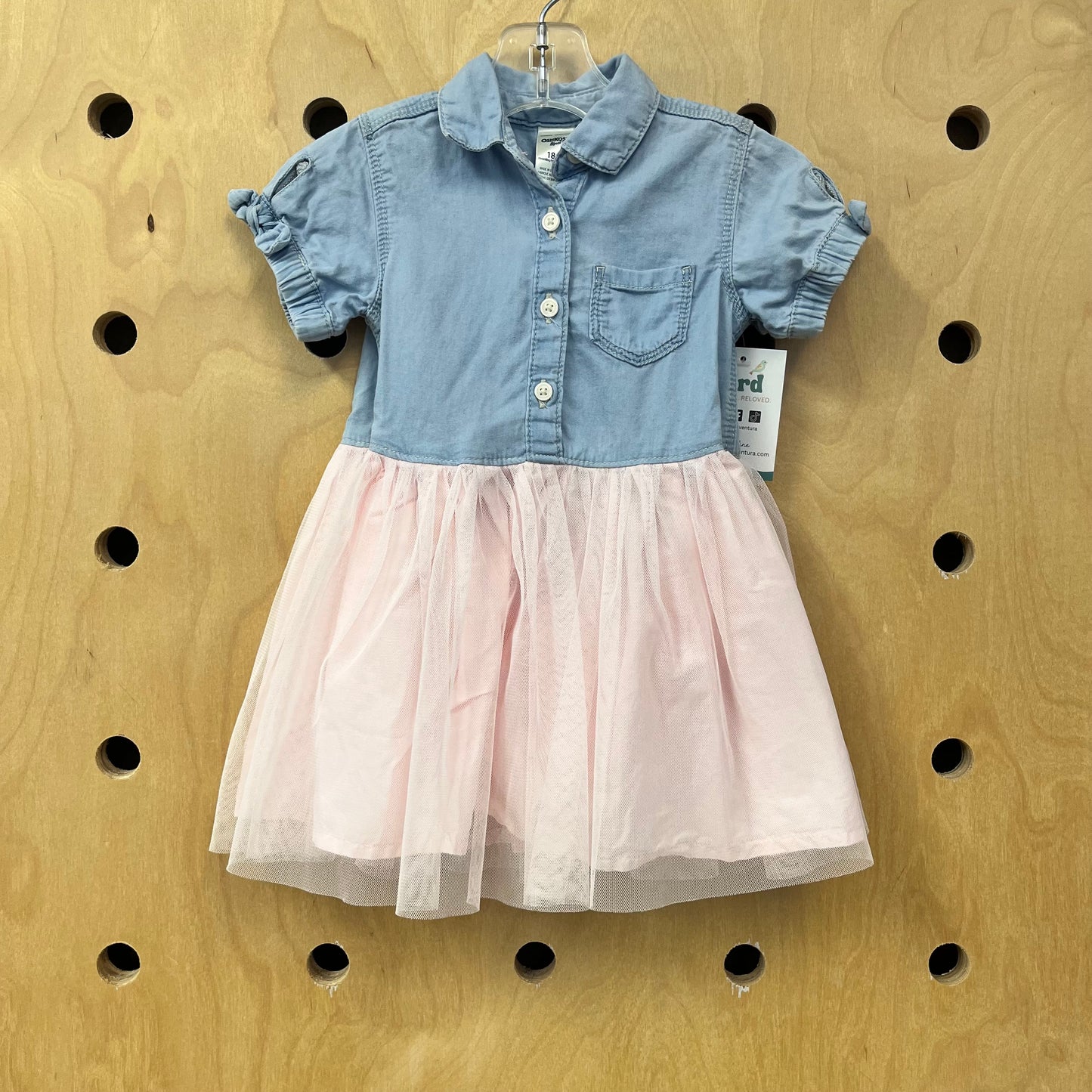Chambray + Tulle Dress