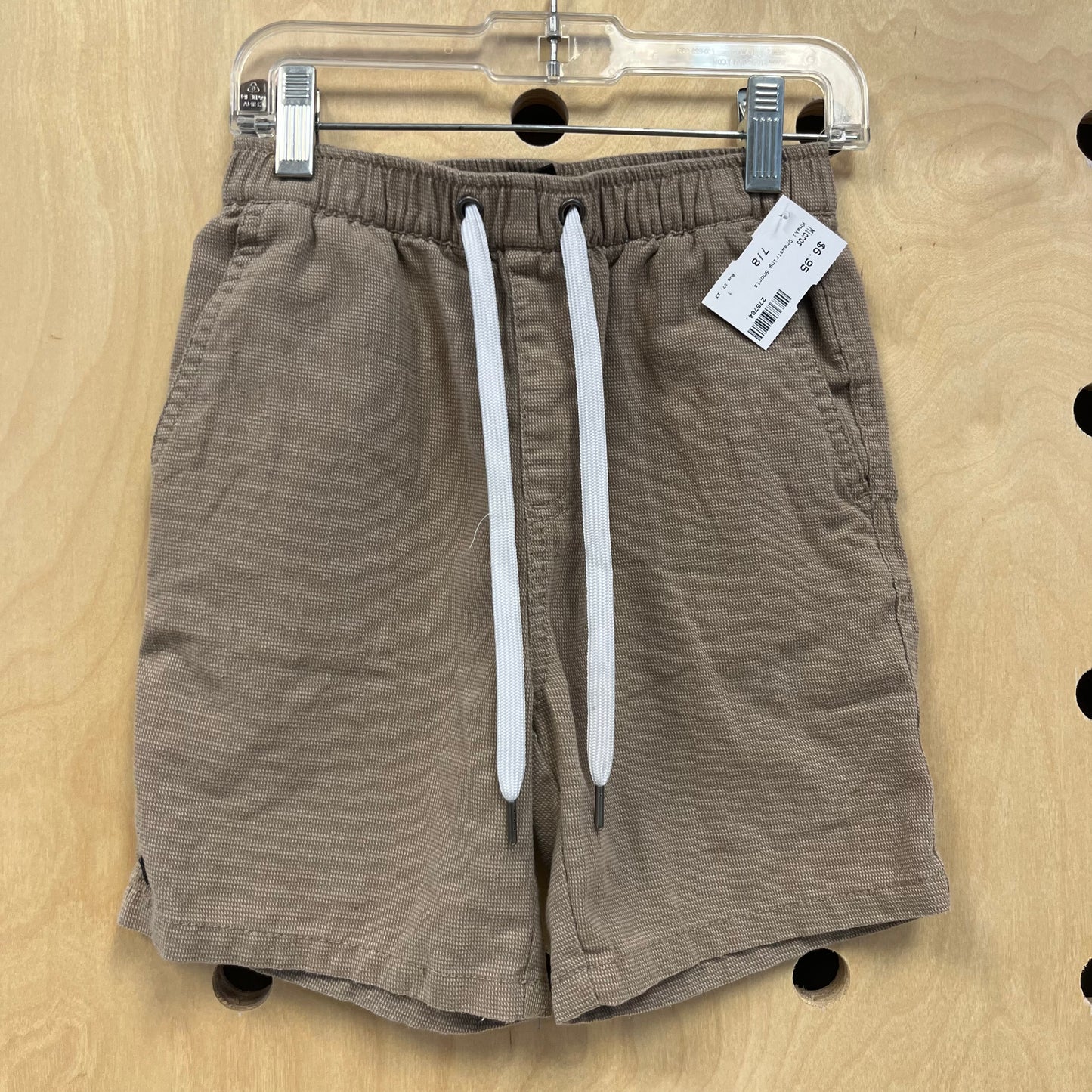 Khaki Drawstring Shorts