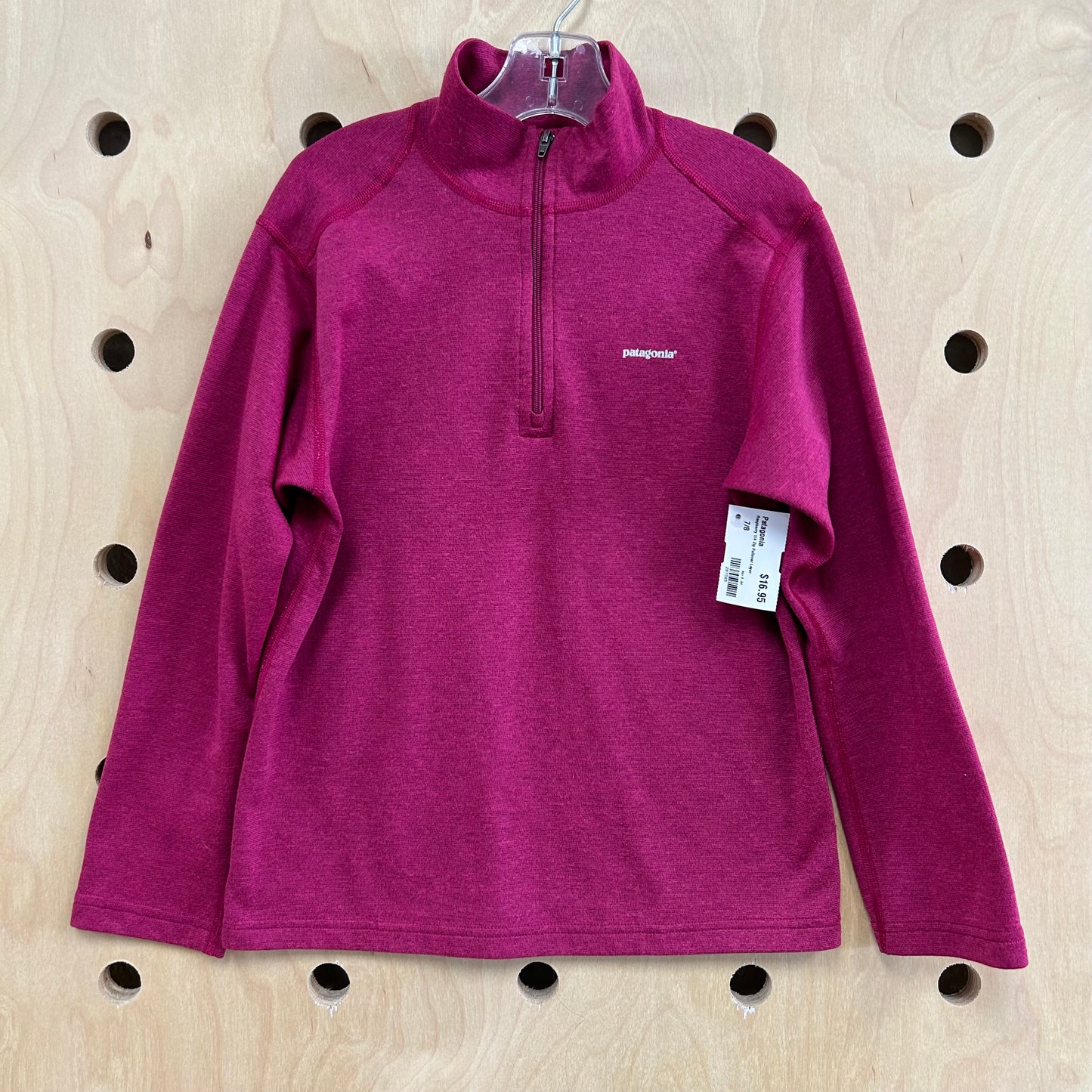 Raspberry 1/4 Zip Pullover Layer