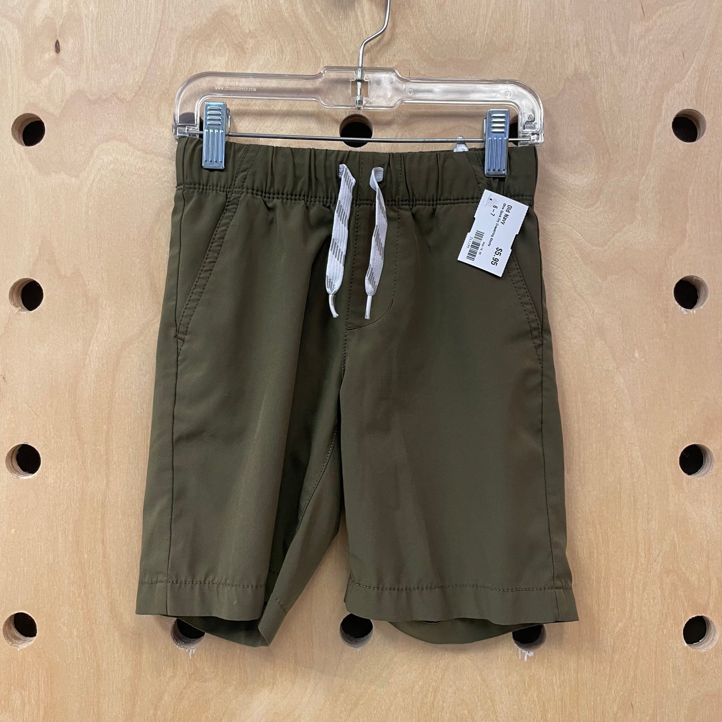 Olive Quick Dry Drawstring Shorts