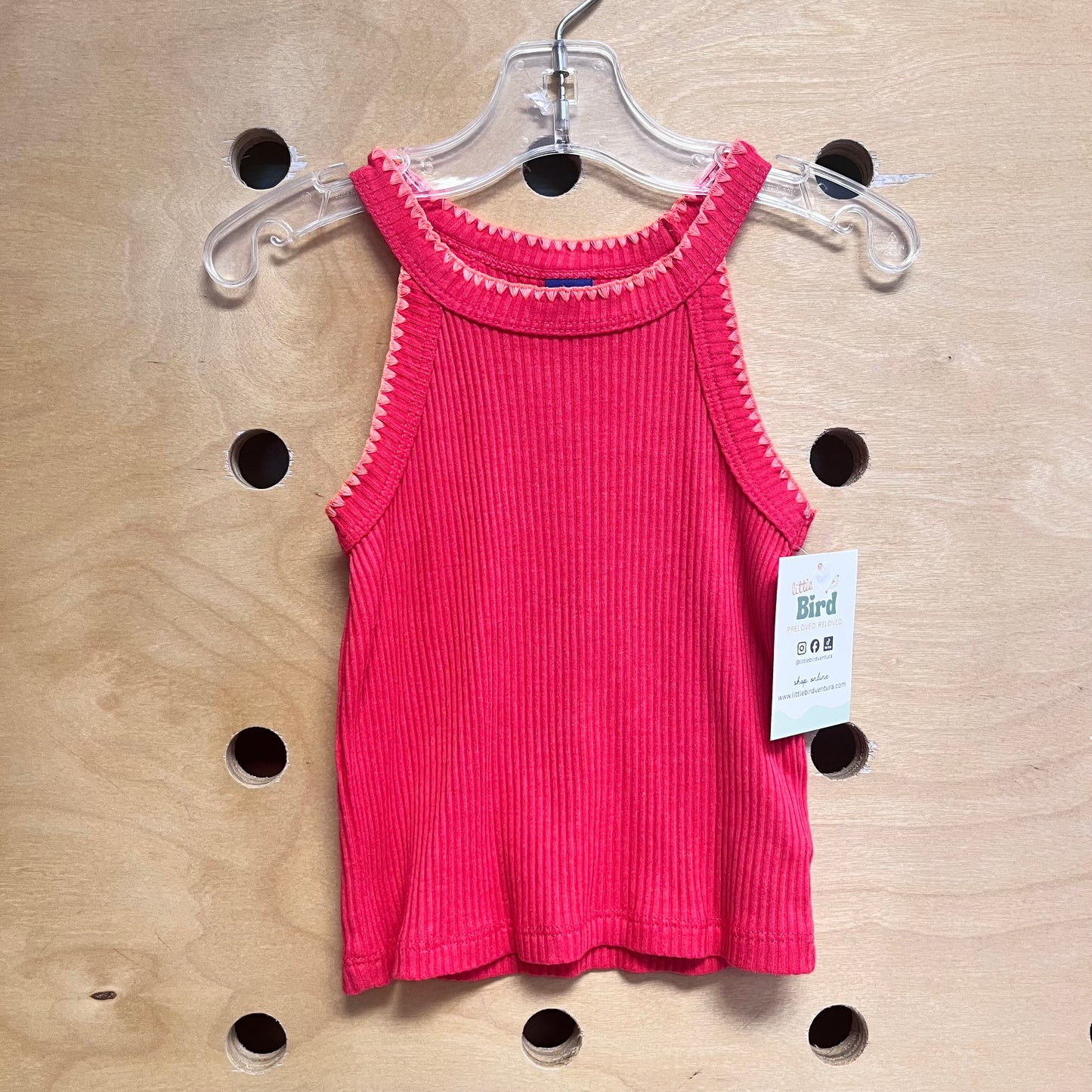 Red/Orange Ribbed Tank