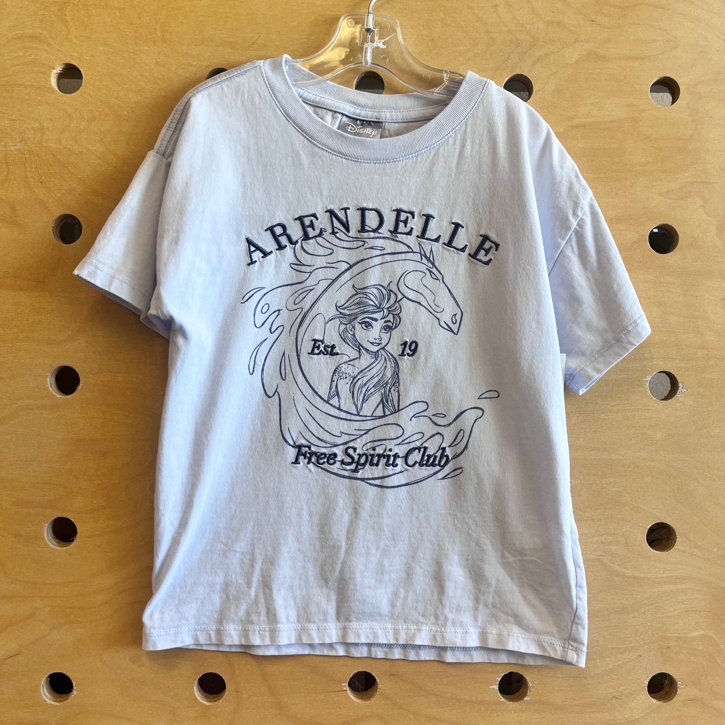 Blue Embroider Arendelle Frozen Tee