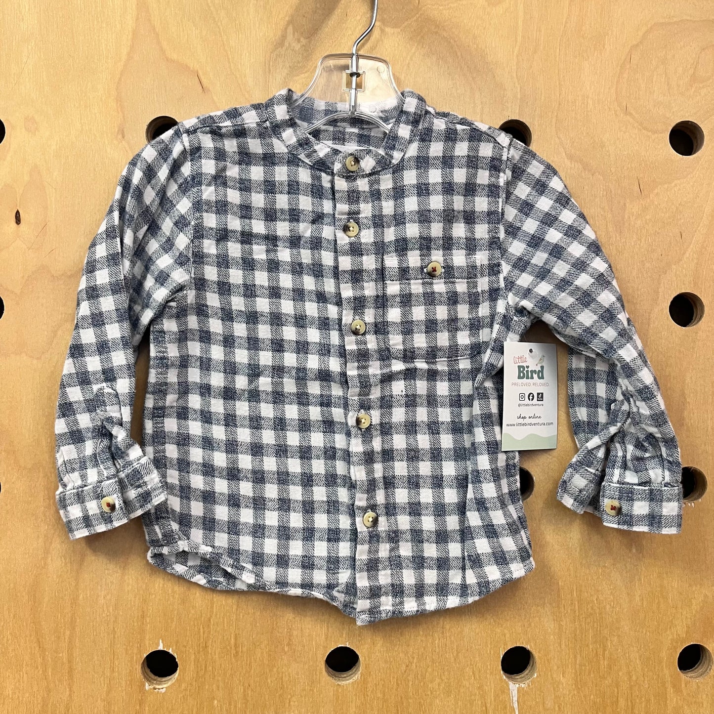 Blue/White Plaid Flannel