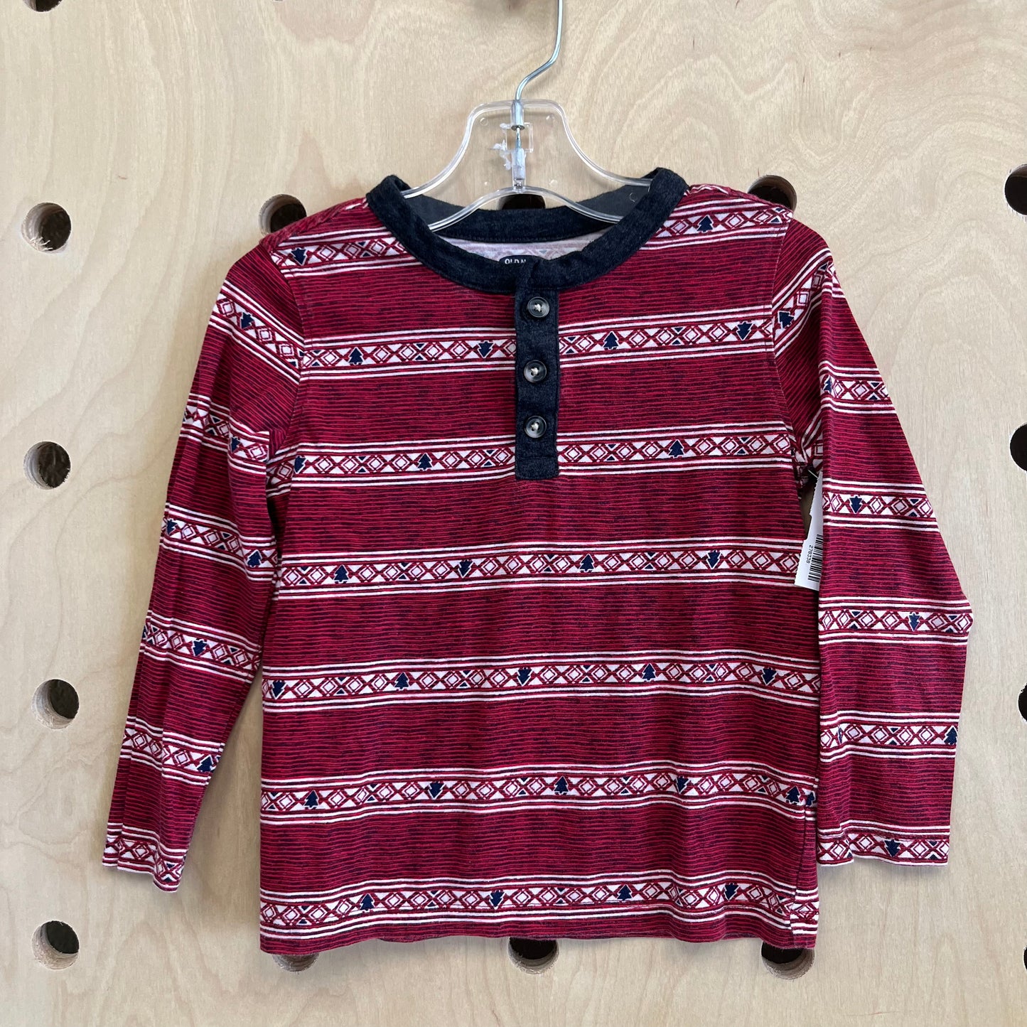 Red Striped Christmas Henley