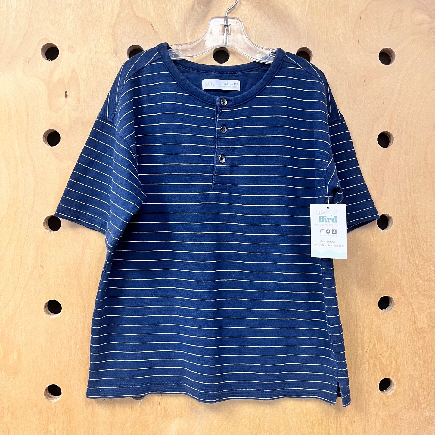 Blue Striped Henley