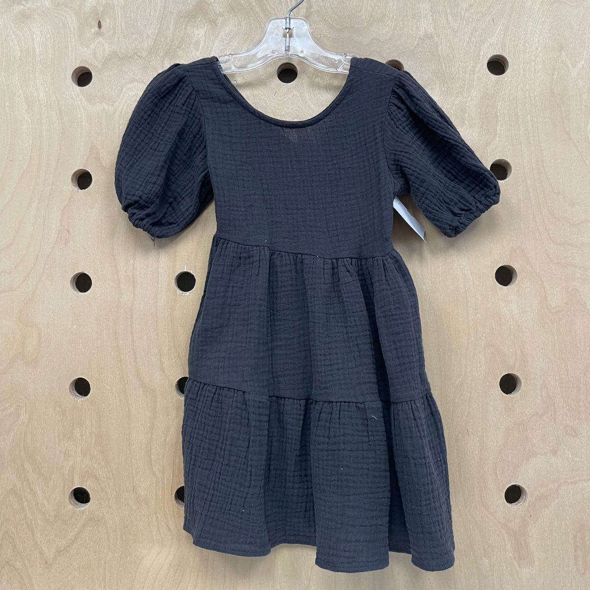 Black Gauze Open Back Dress NEW!