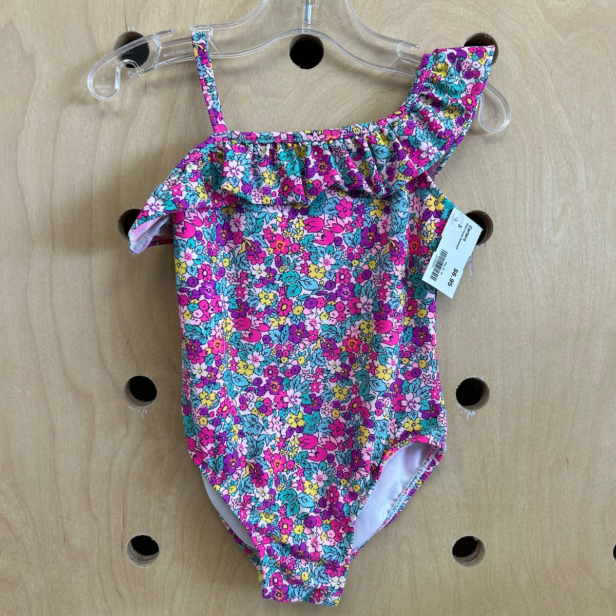 Pink Floral Swimsuit