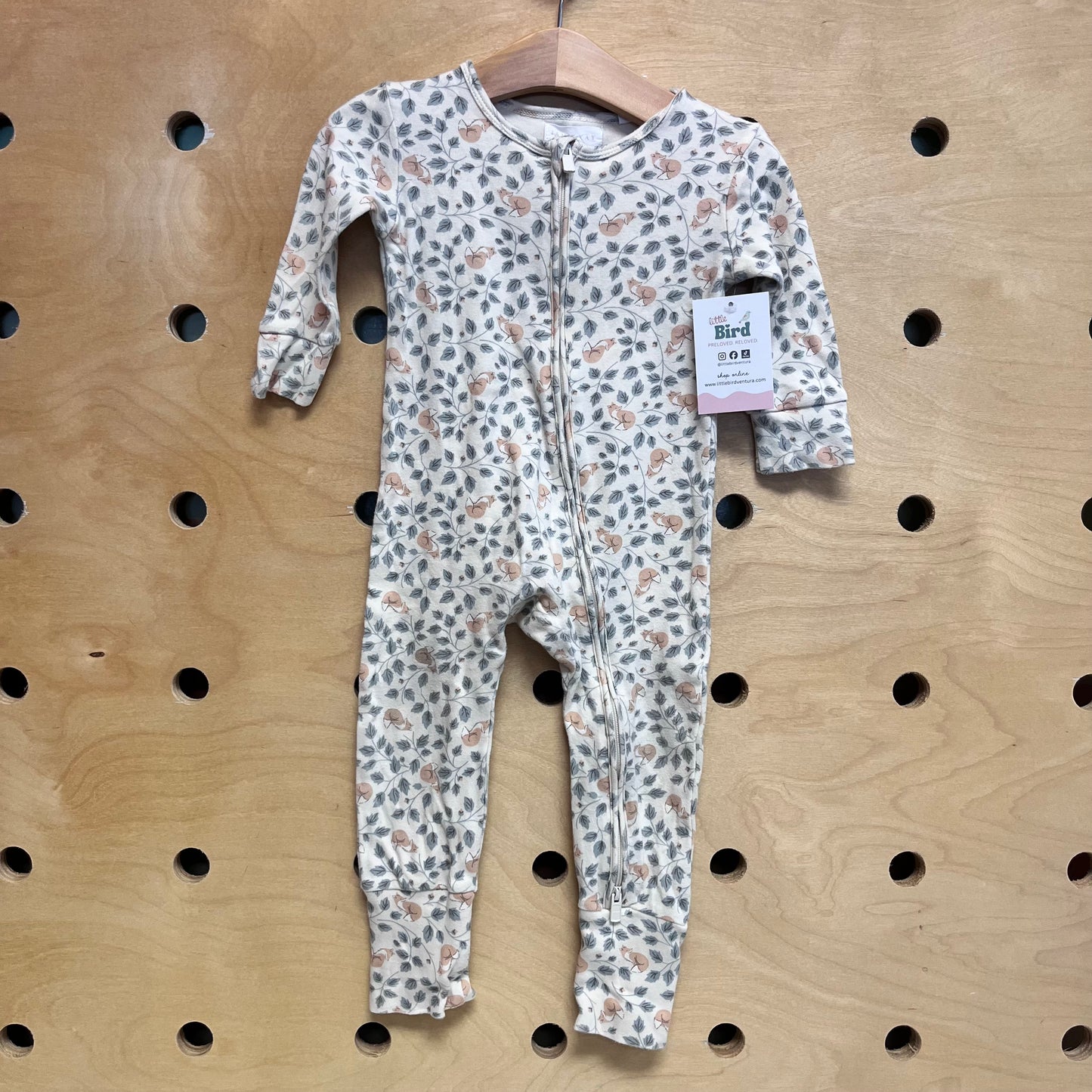Beige Foxes 2Way Zippy