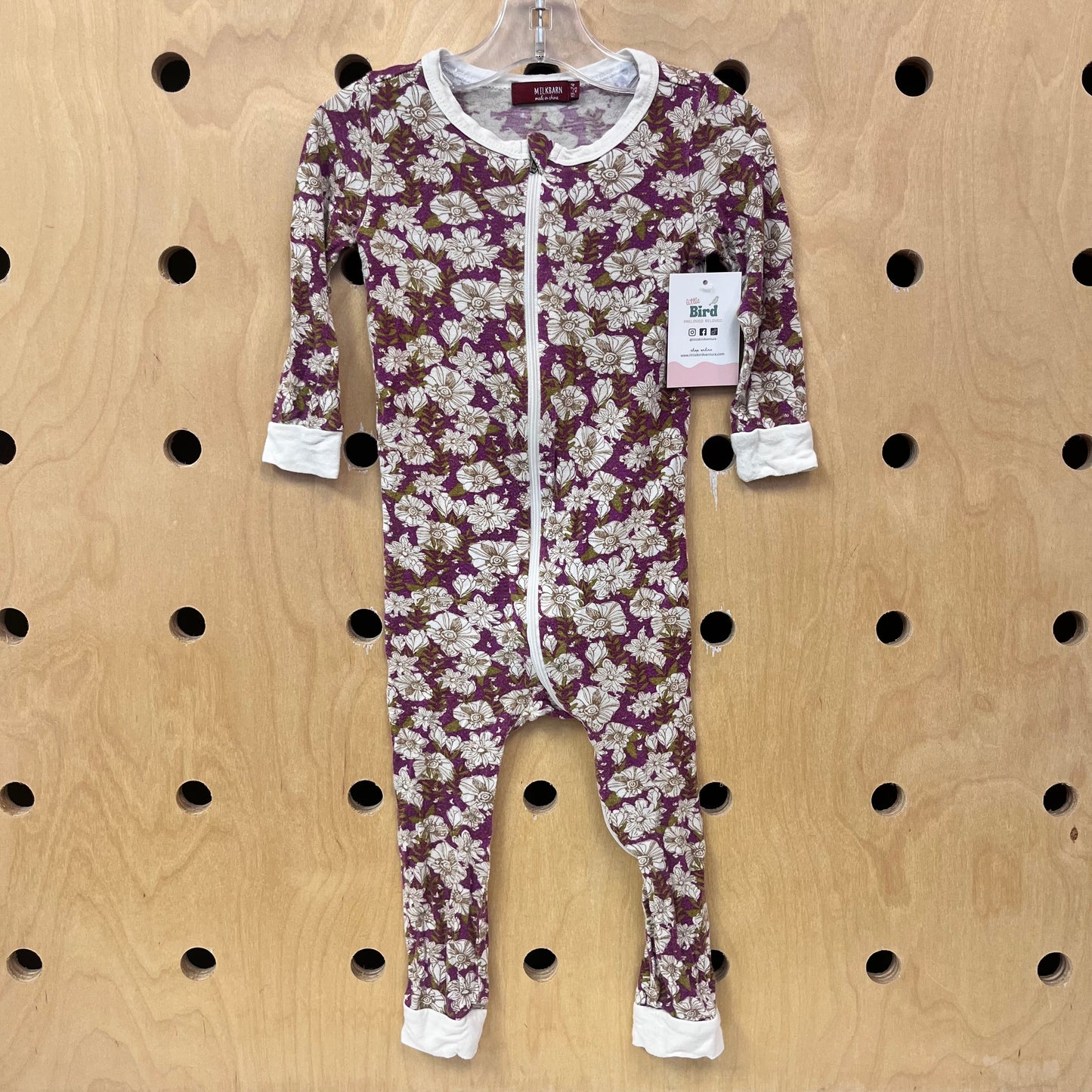 Purple Floral Zippy
