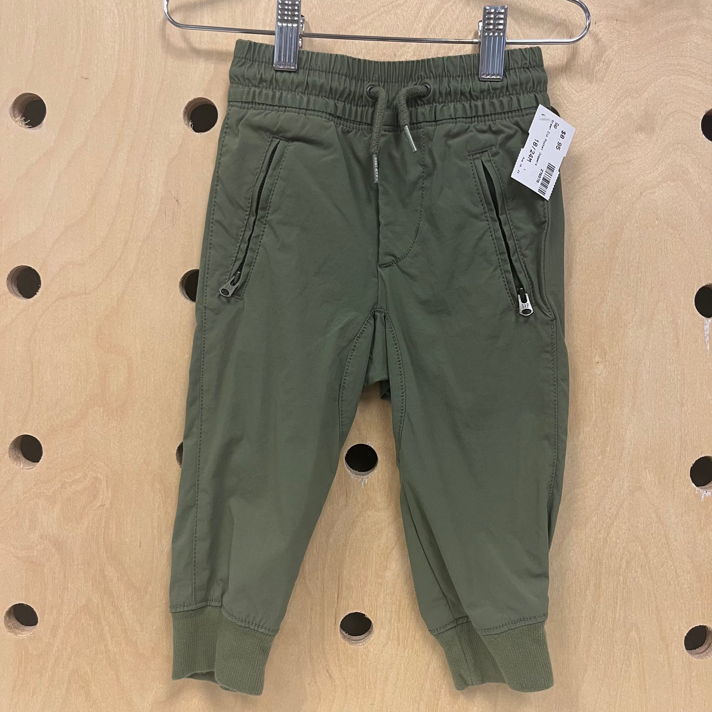 Green Zip Pocket Joggers