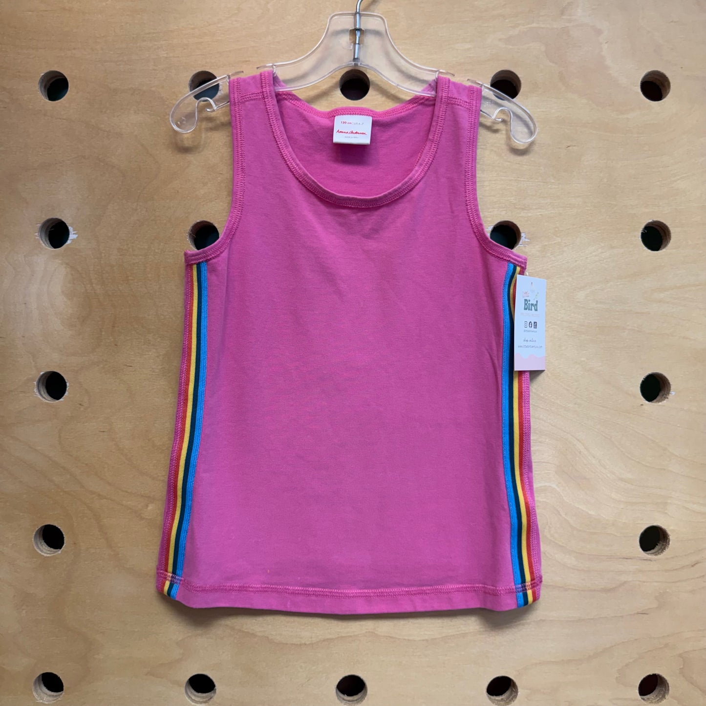 Pink Rainbow Striped Tank
