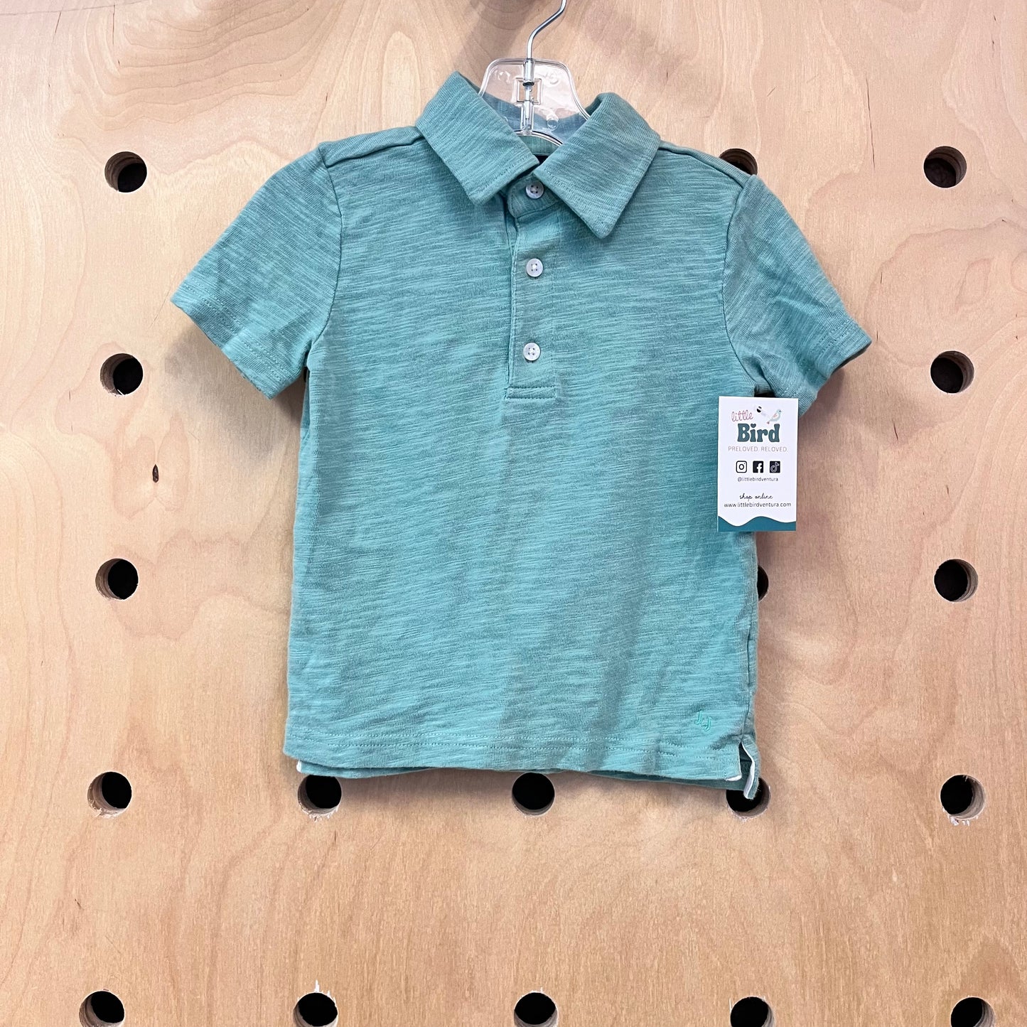 Heather Green Polo