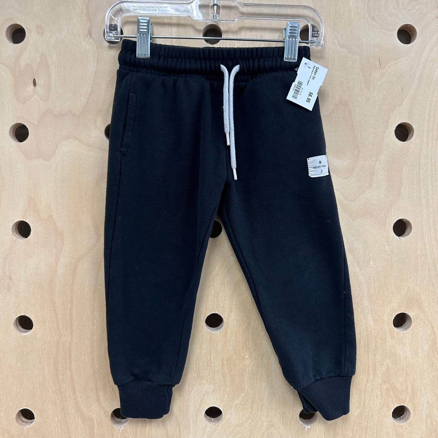 Black Never Tired Joggers