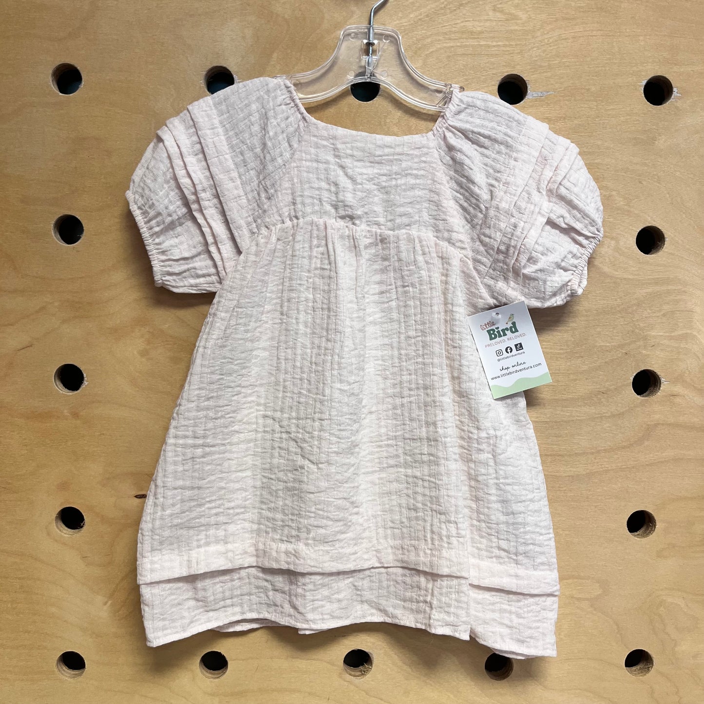 Light Pink Textrued Dress