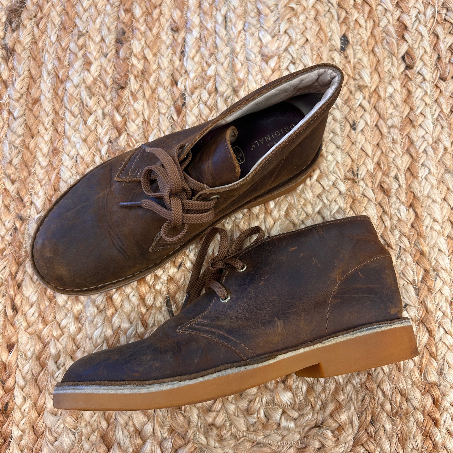 Brown Leather Desert Boots