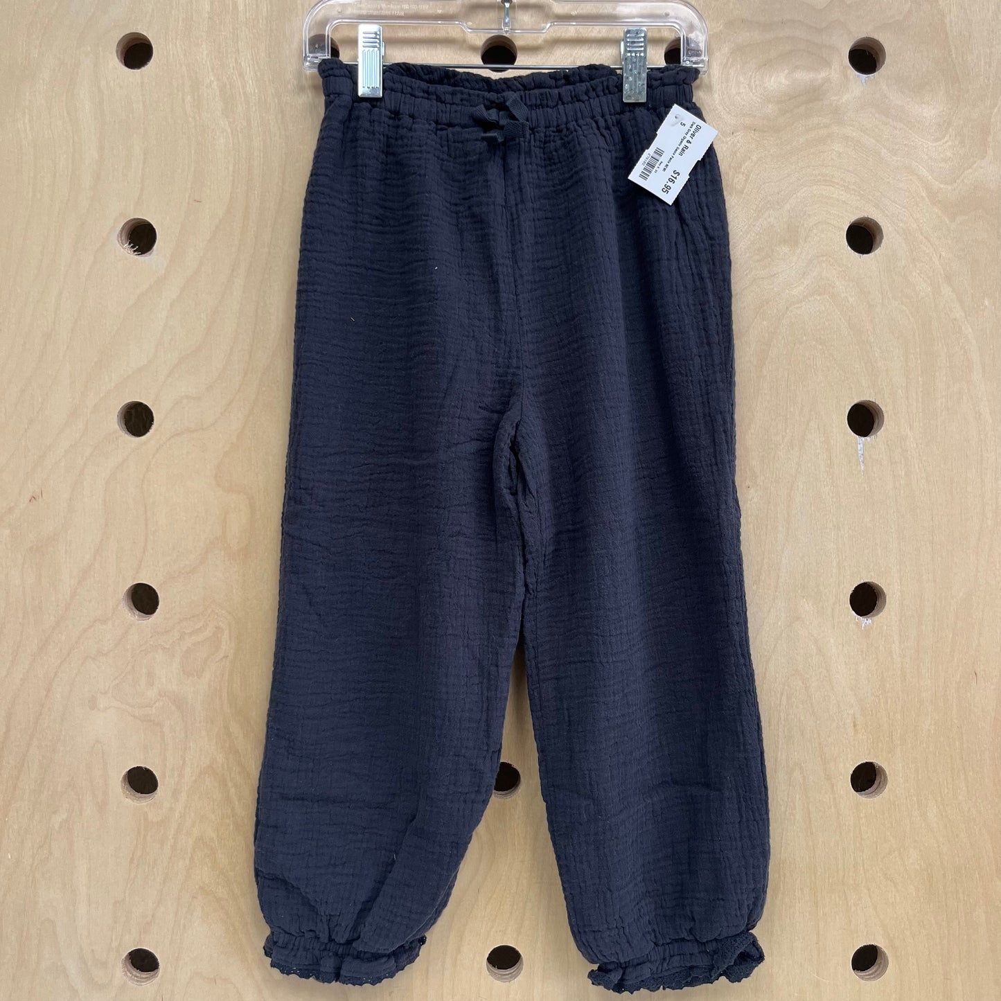 Dark Grey Organic Gauze Pants NEW!