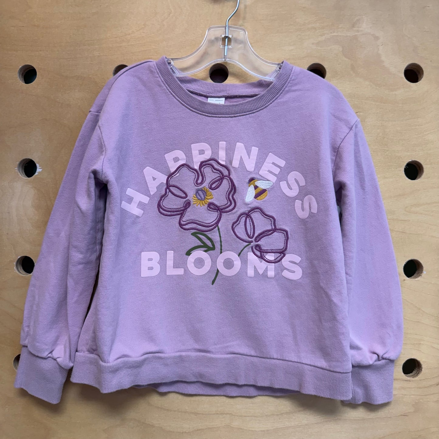 Purple Embroider 'Happiness Blooms' LS