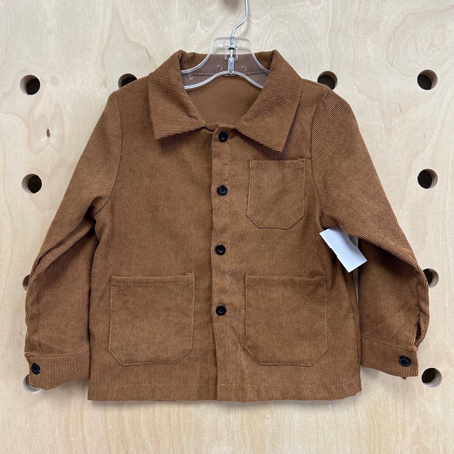 Brown Button Up Layering Shirt