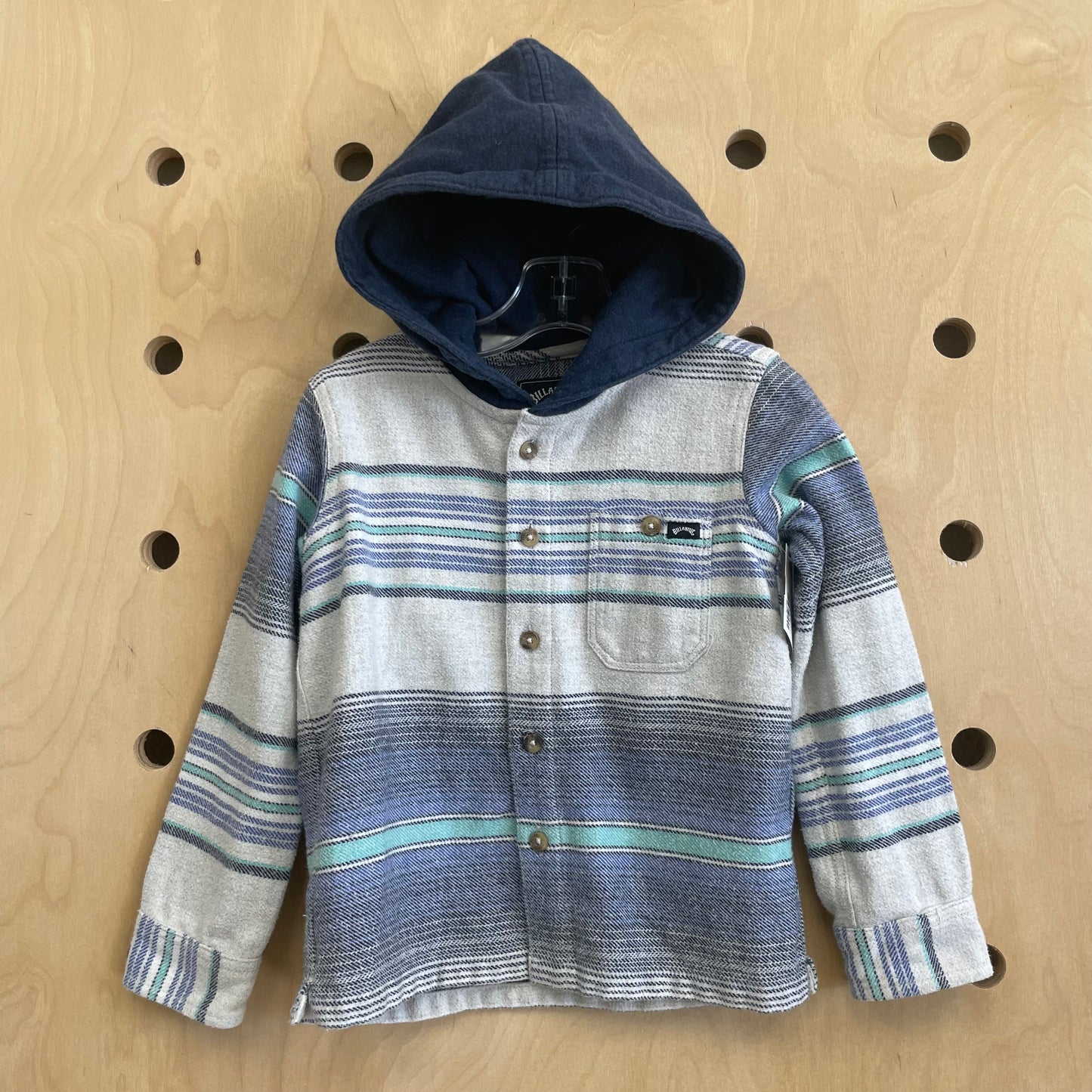 Blue Hoodie Flannel