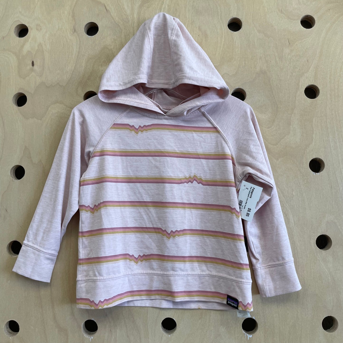 Pink Topographic Lines Silky Hoodie
