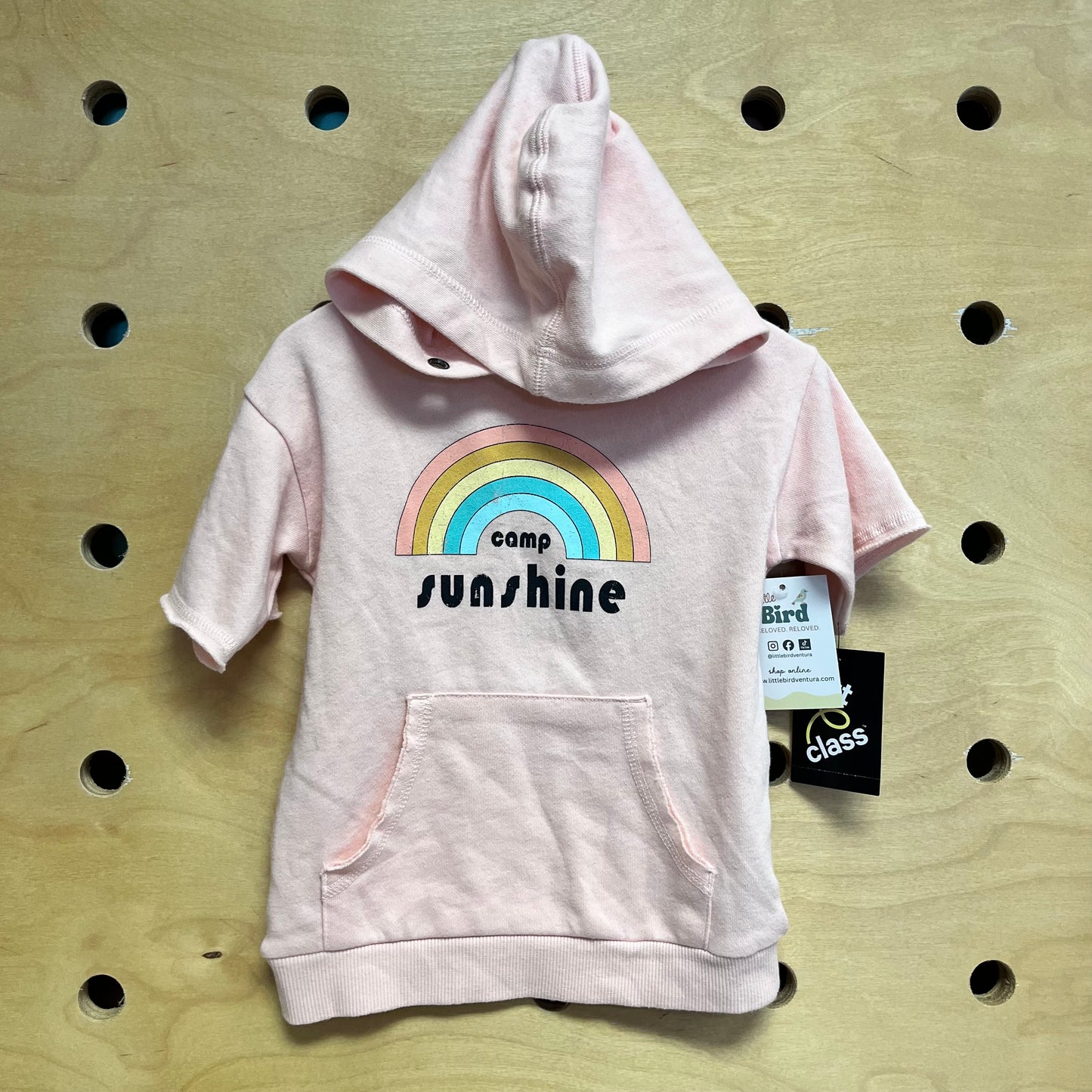 Pink Camp Sunshine Hooded Tee NEW!!