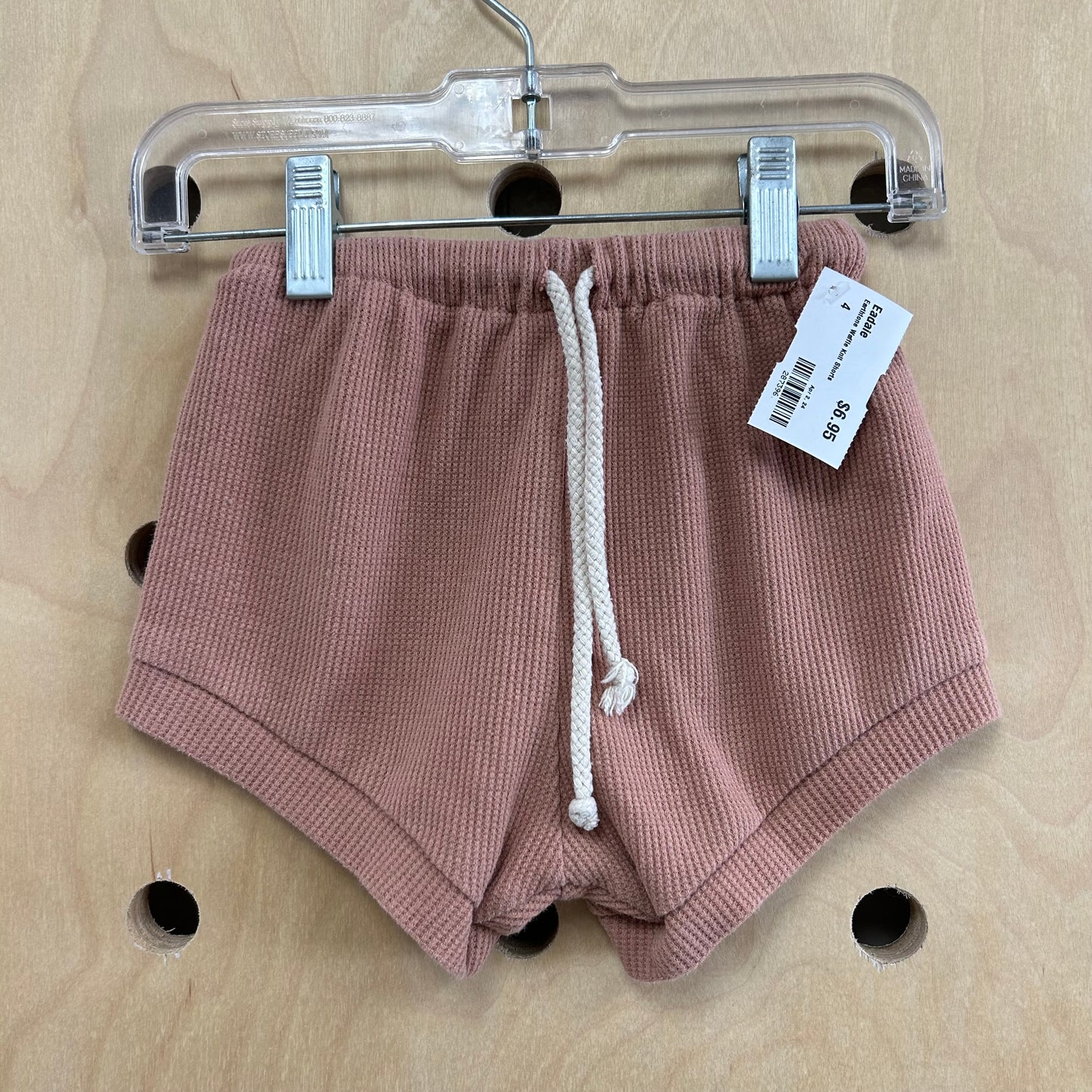 Earthtone Waffle Knit Shorts