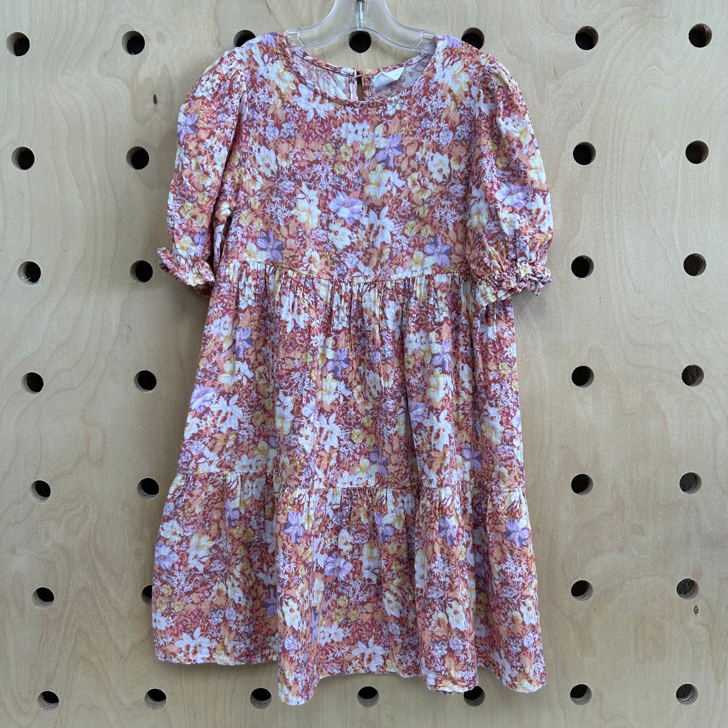 Orange Floral Dress