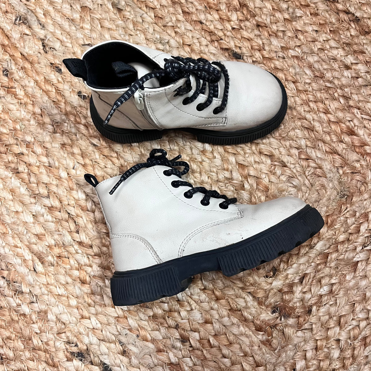 Beige Chunky Boots