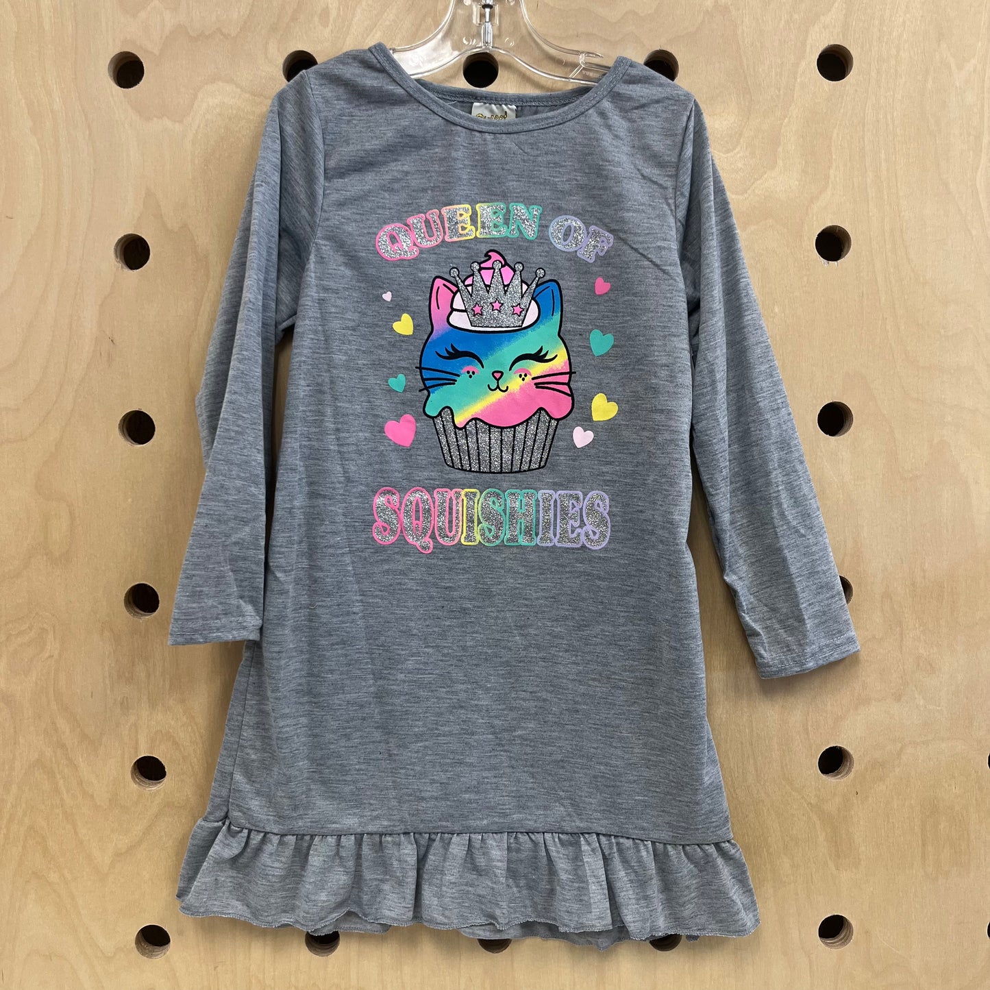Grey Catcake Queen of Squishees Nightgown