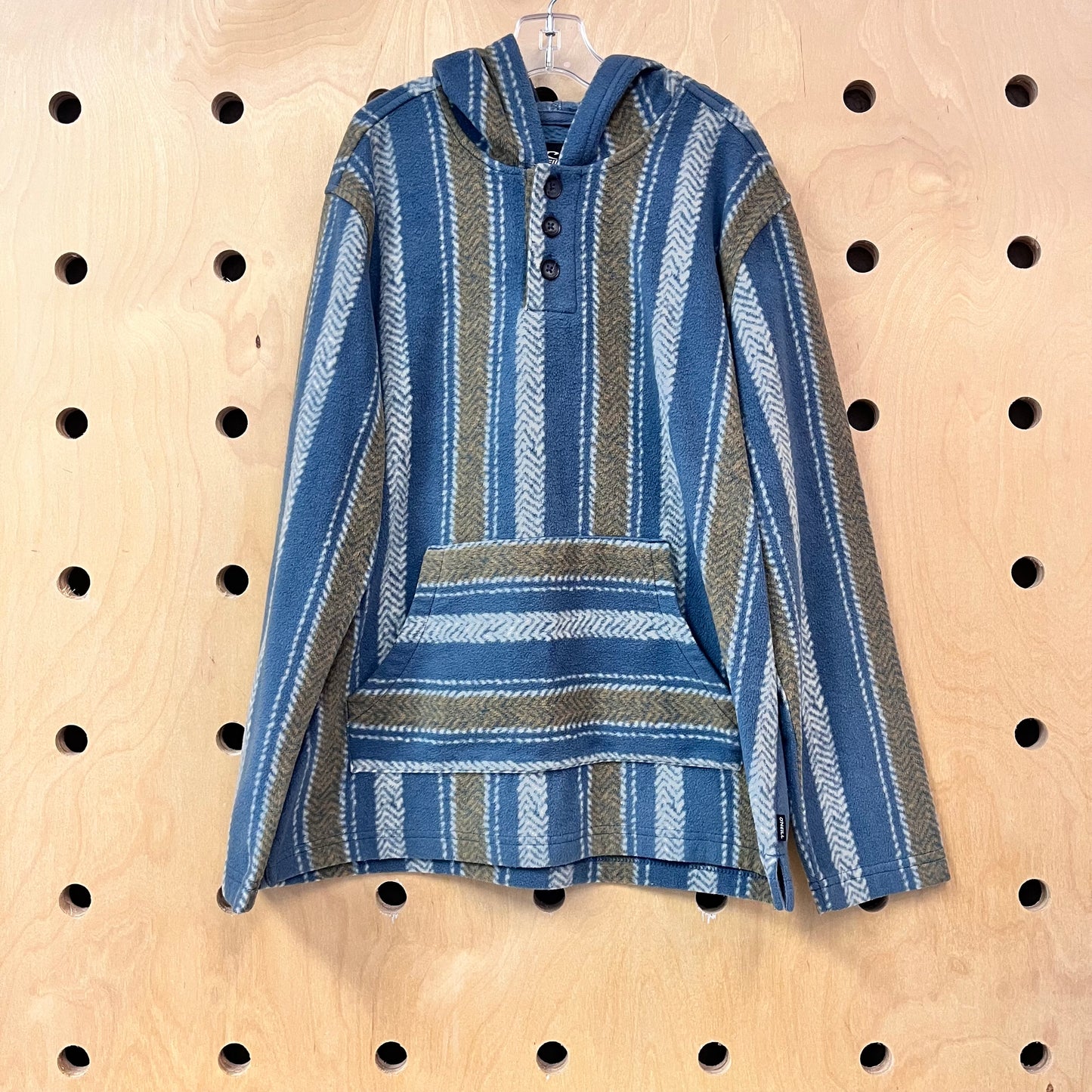 Blue Fleece Hoodie Pullover
