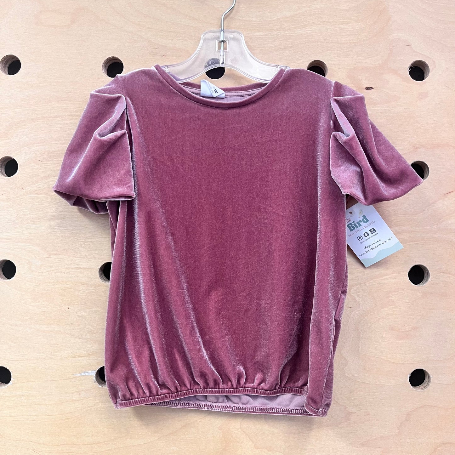 Pink Velour Top